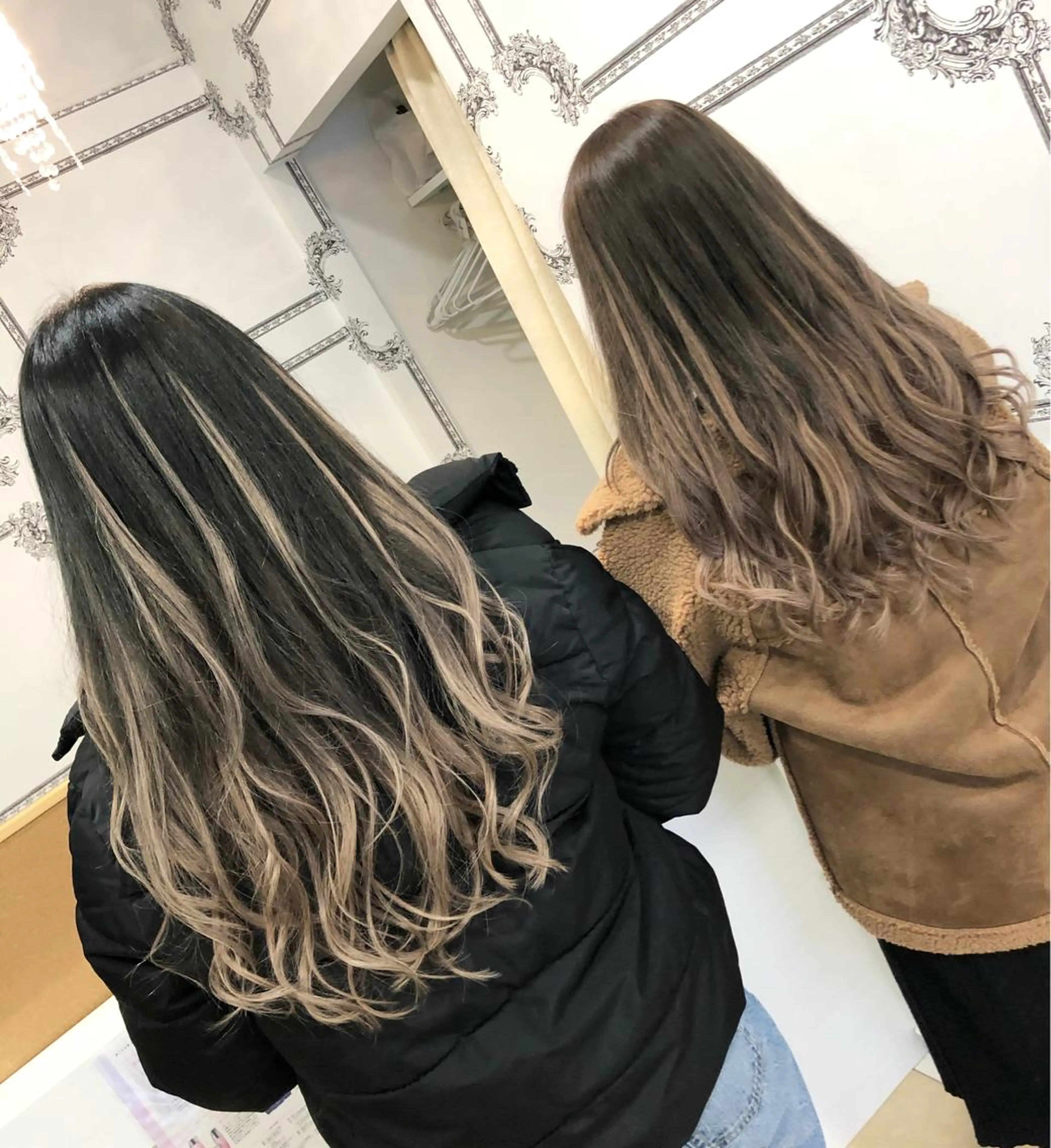 セミロング シールエクステ エクステ 得能 雅人のヘアスタイル
