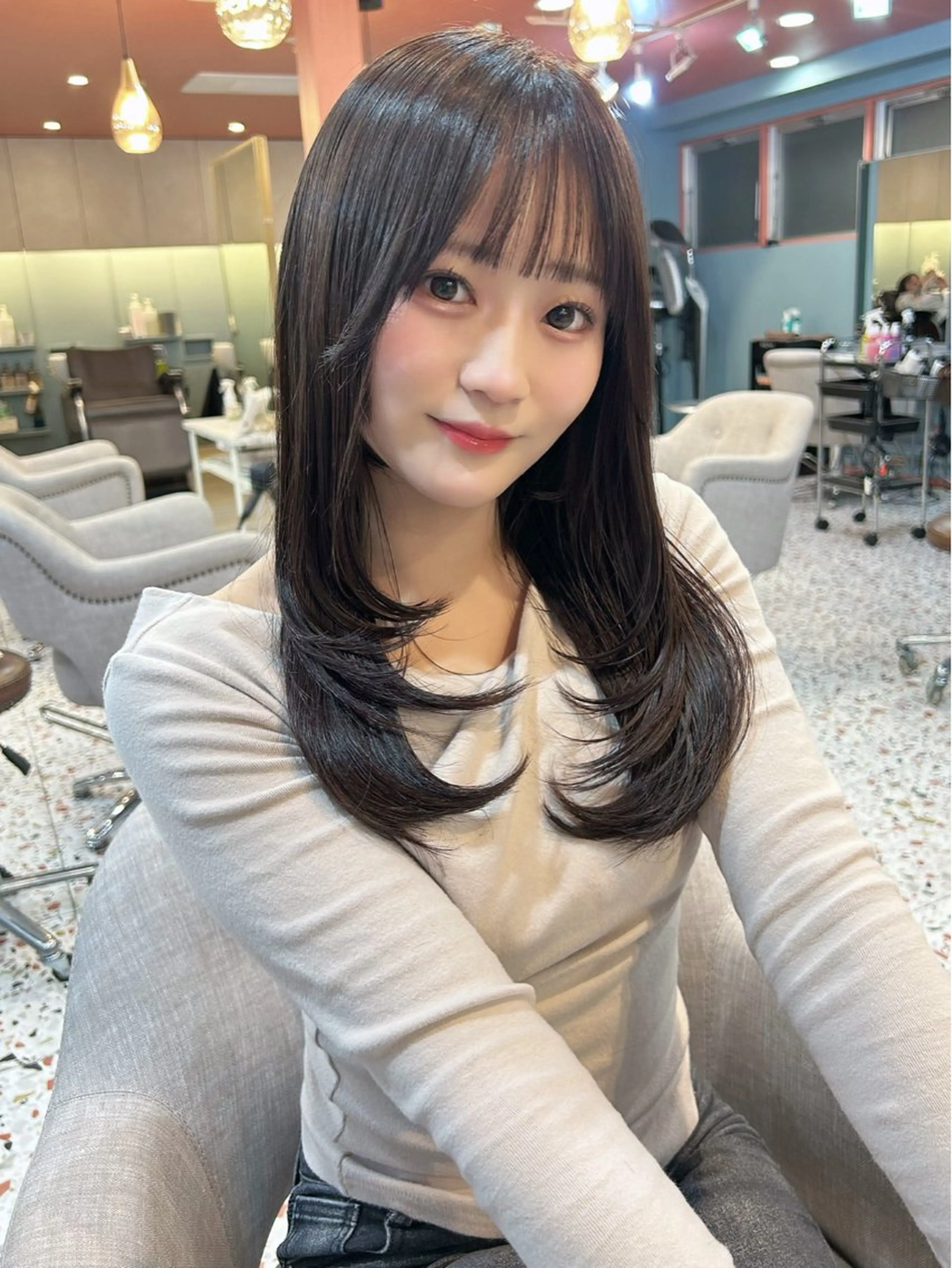 ロング ヘアカラー トリートメント カットモデル募集中 🎀美帆のヘアスタイル