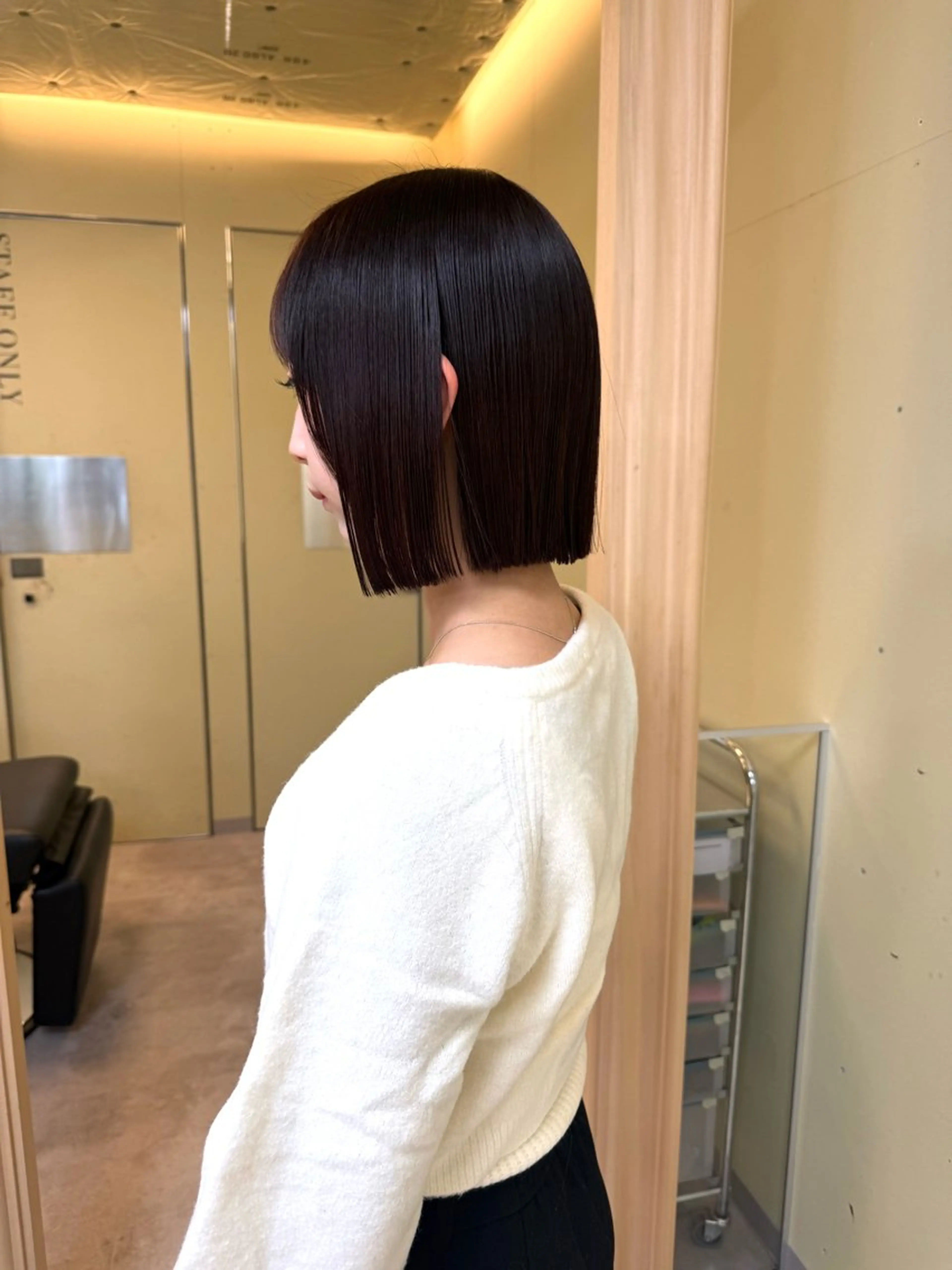 ショート カラー カット ヘアカラー トリートメント 伶風/ボブ/ ハッシュカットのヘアスタイル