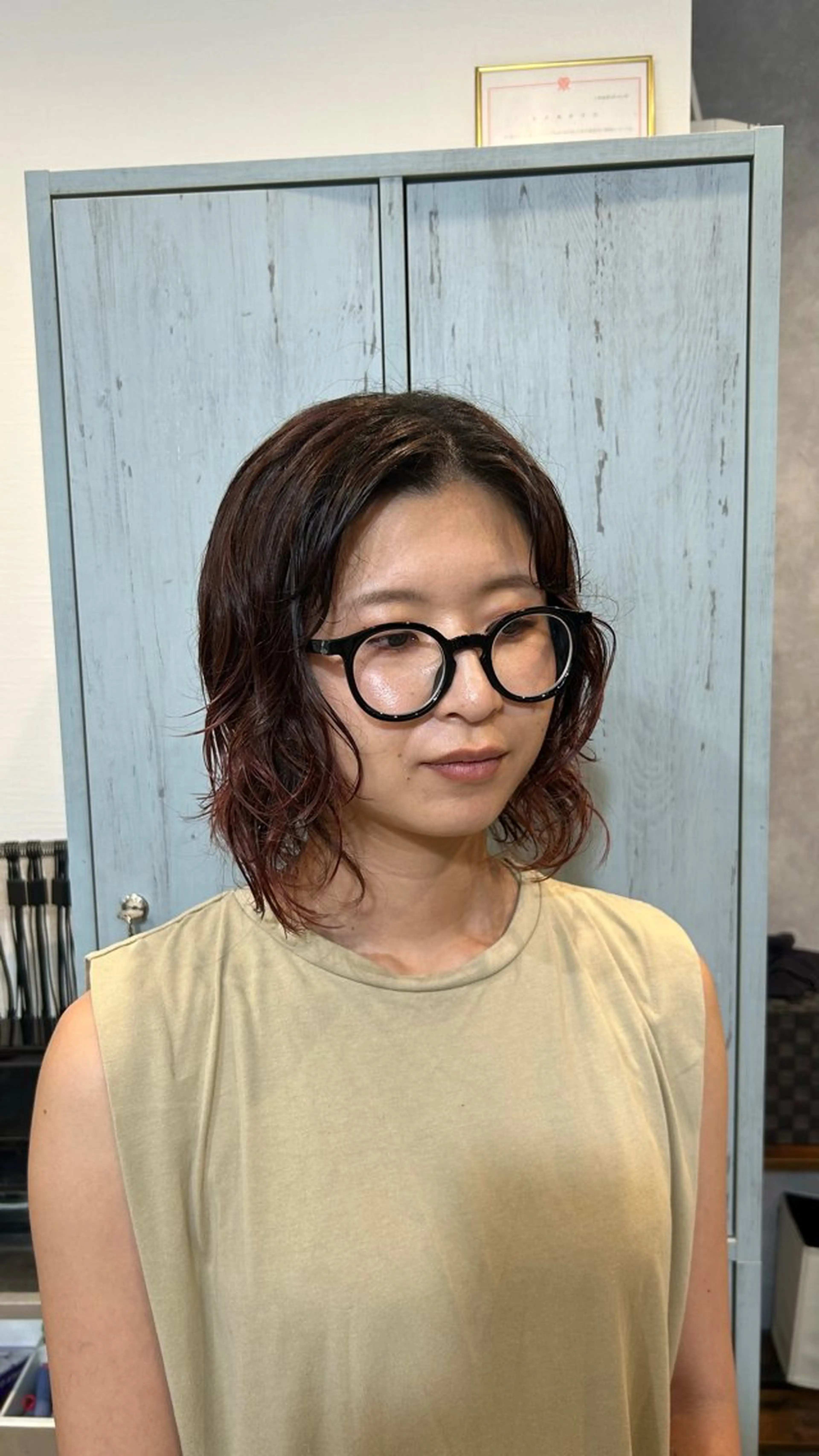 ミディアム 成瀬 葵のヘアスタイル