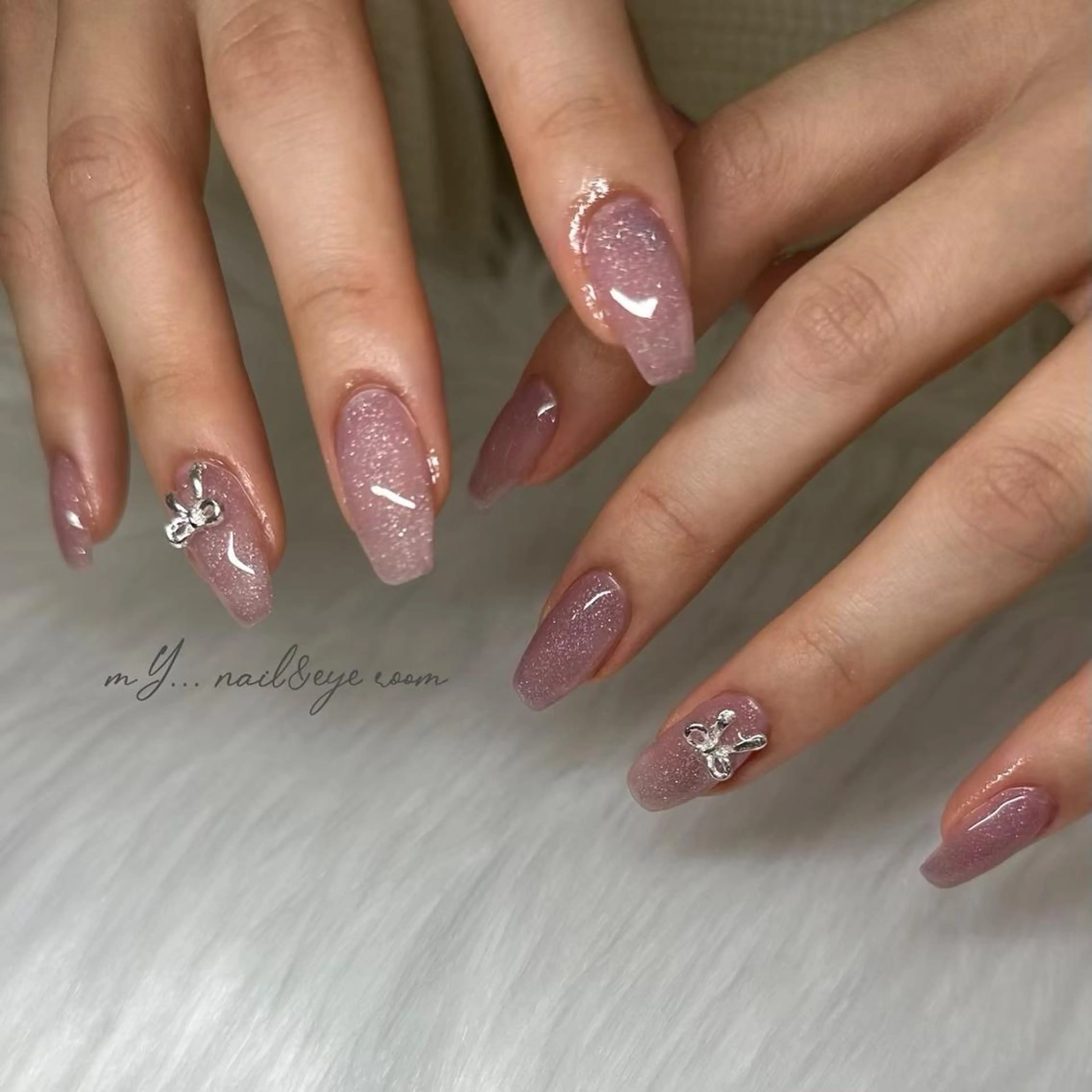 セミロング ハンドネイル myMee... nail&eyeのマツエク・マツパデザイン