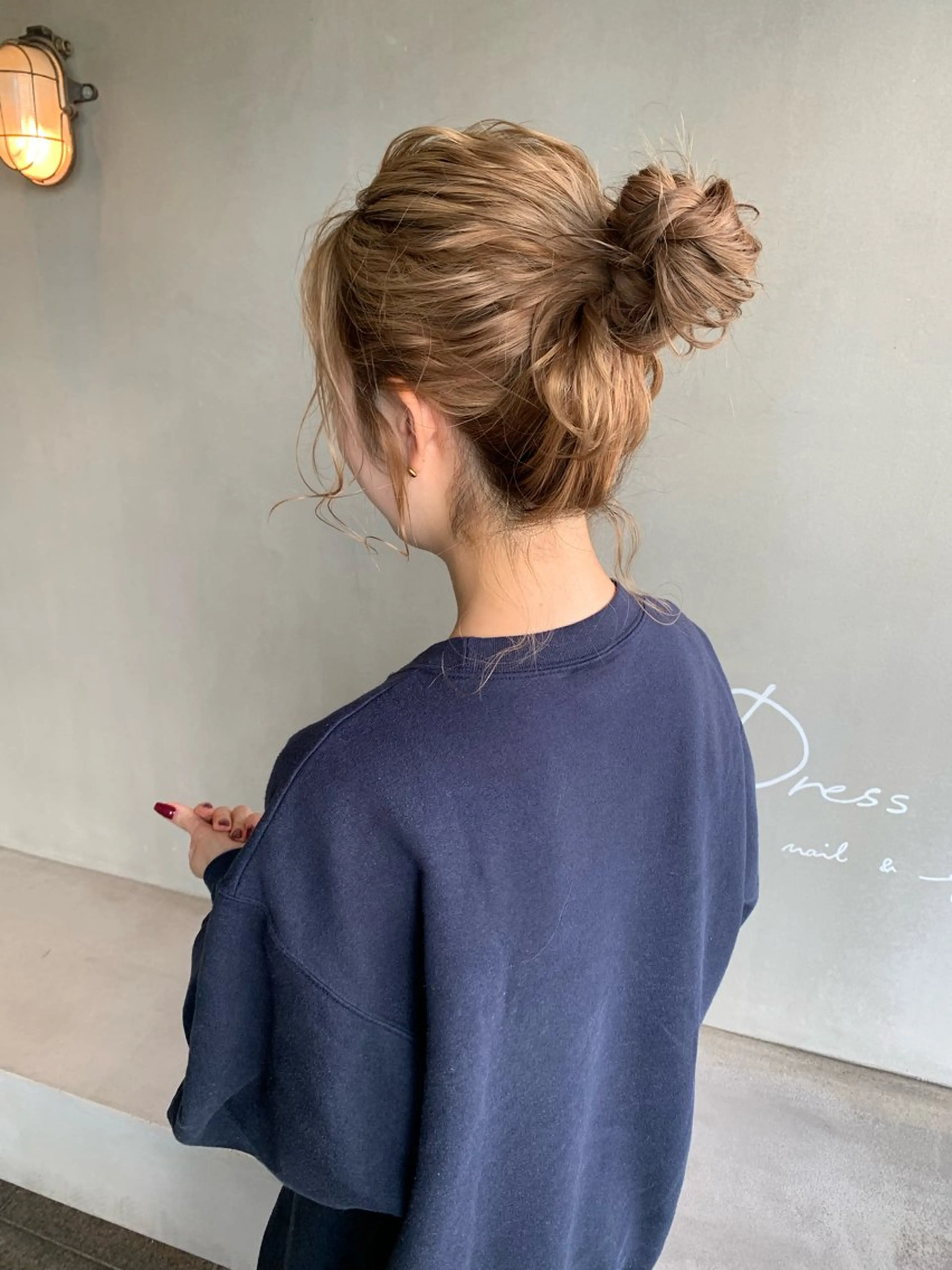 ロング カラー ヘアアレンジ ヘアセット ブリーチ/アレンジ 天満/chihiroのヘアスタイル