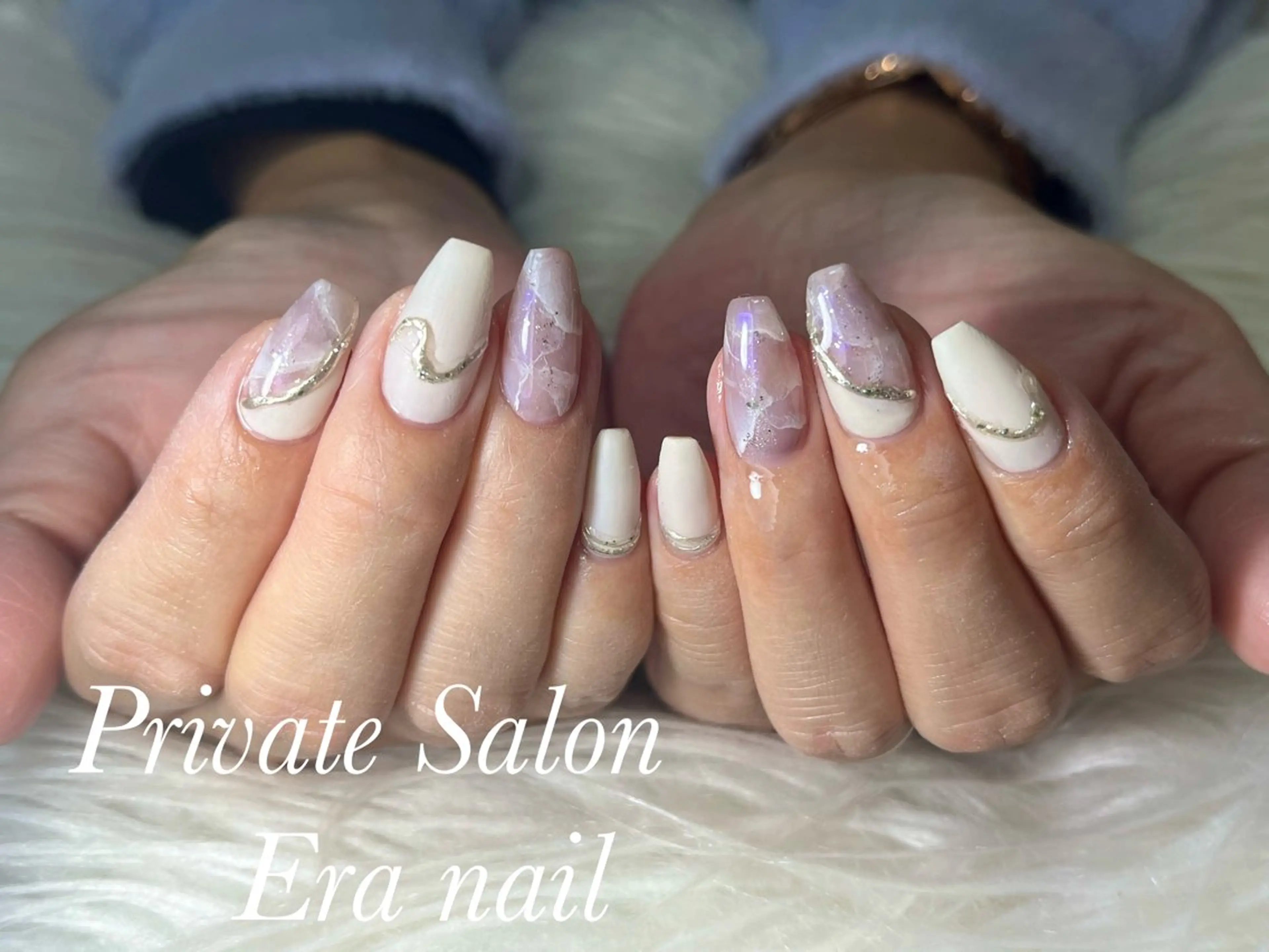 ネイル 大理石ネイル(マーブル) Era nailのネイルデザイン