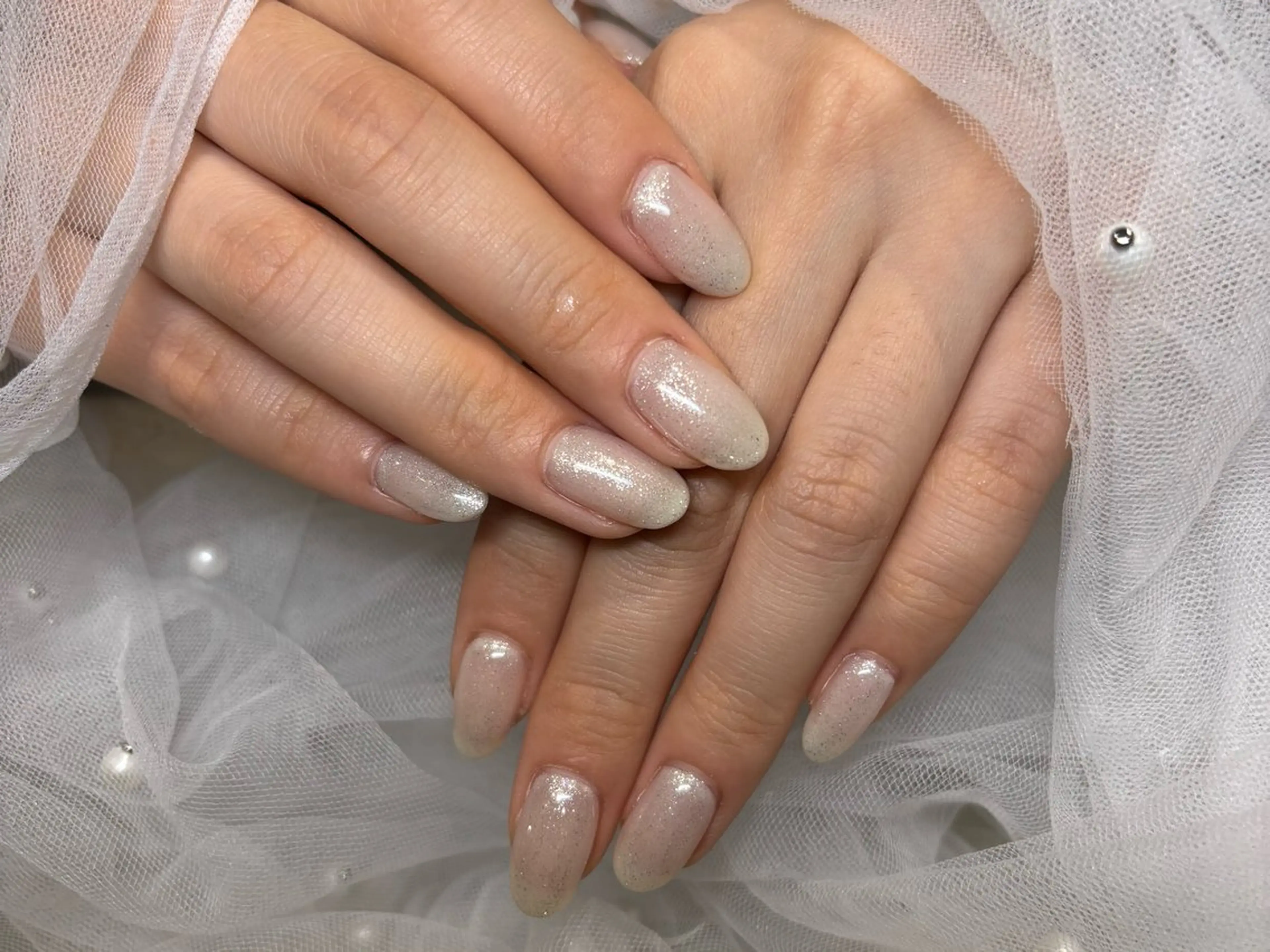 ネイル アートネイル ジェルネイル ワンカラーネイル パラジェル シンプルネイル Misaki Aries心斎橋店のネイルデザイン