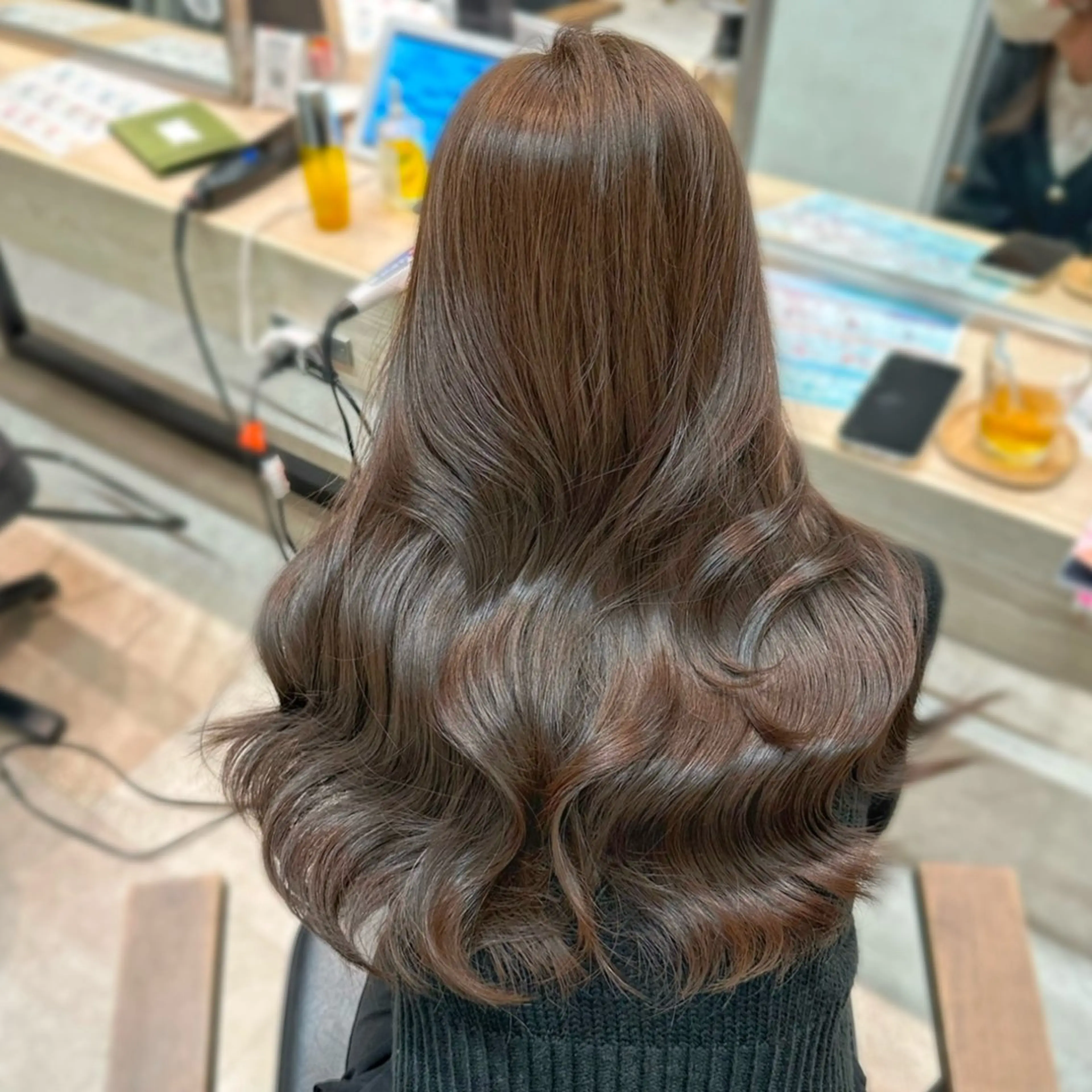 ロング メンズ縮毛矯正 ニュアンスパーマのヘアスタイル