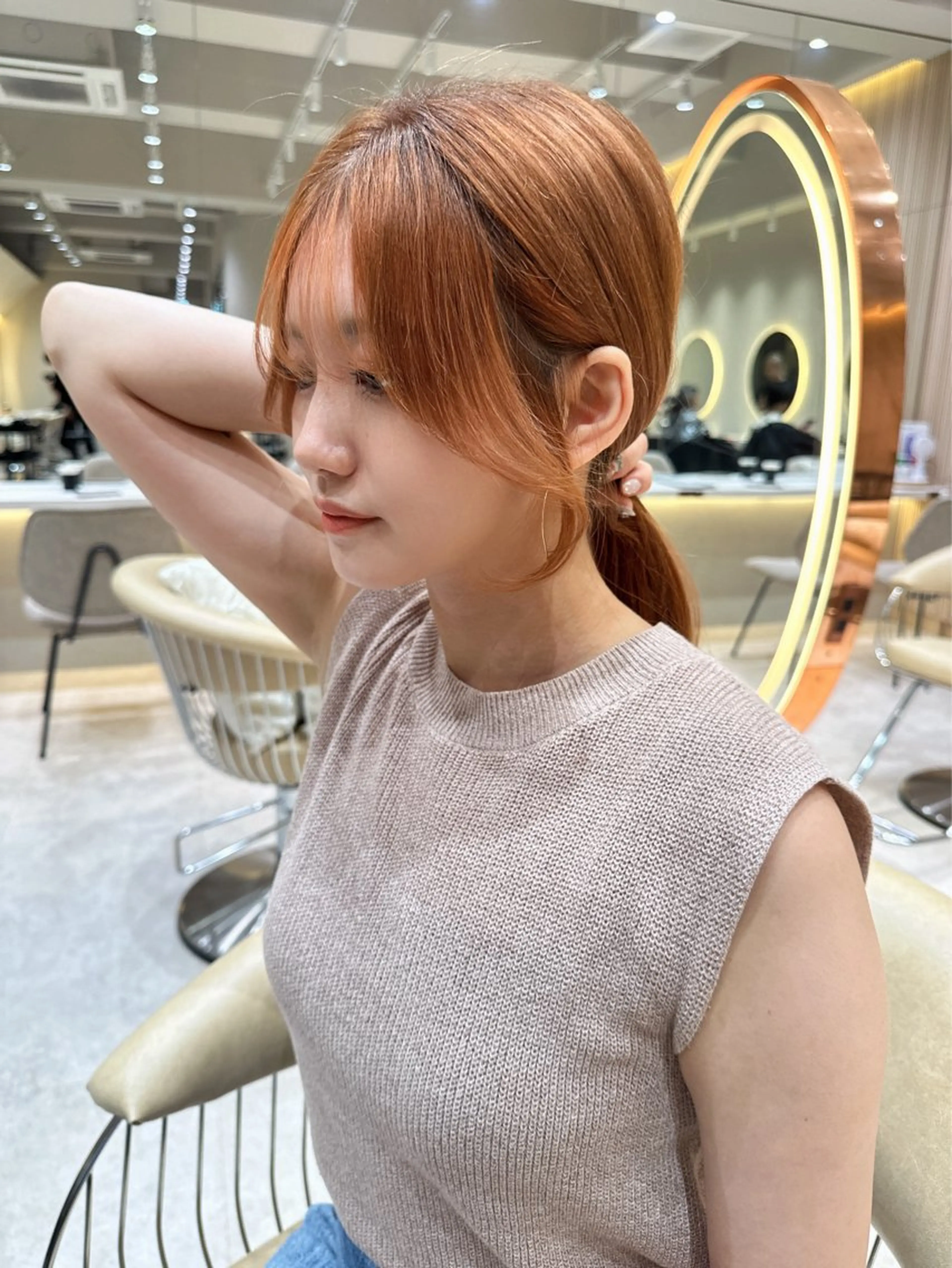 セミロング カラー カット ヘアカラー トリートメント 縮毛矯正✨🫧 レイヤー川村利幸のヘアスタイル