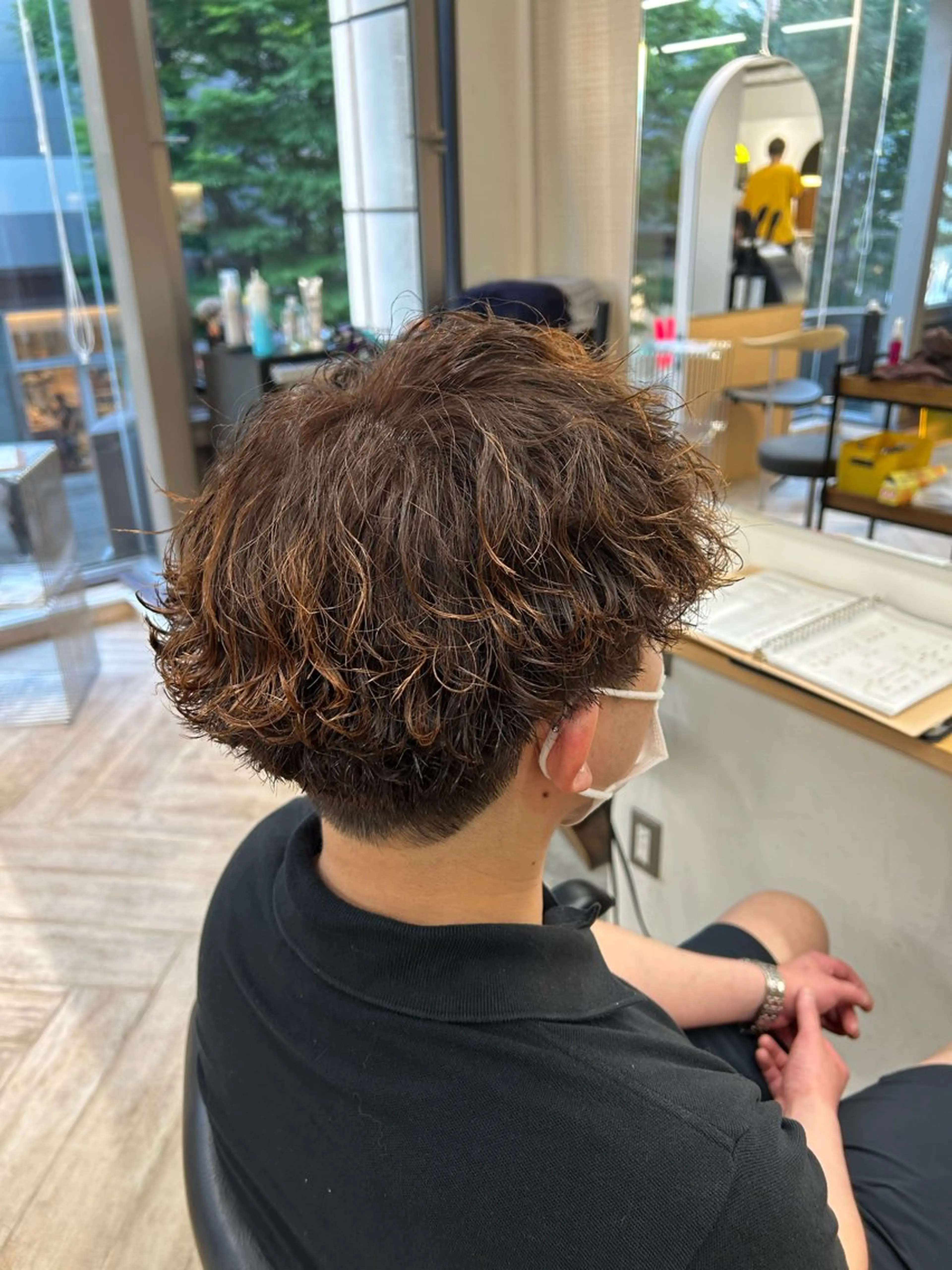 パーマ メンズ 新潟/万代/レイヤー 韓国風/明間未来のヘアスタイル