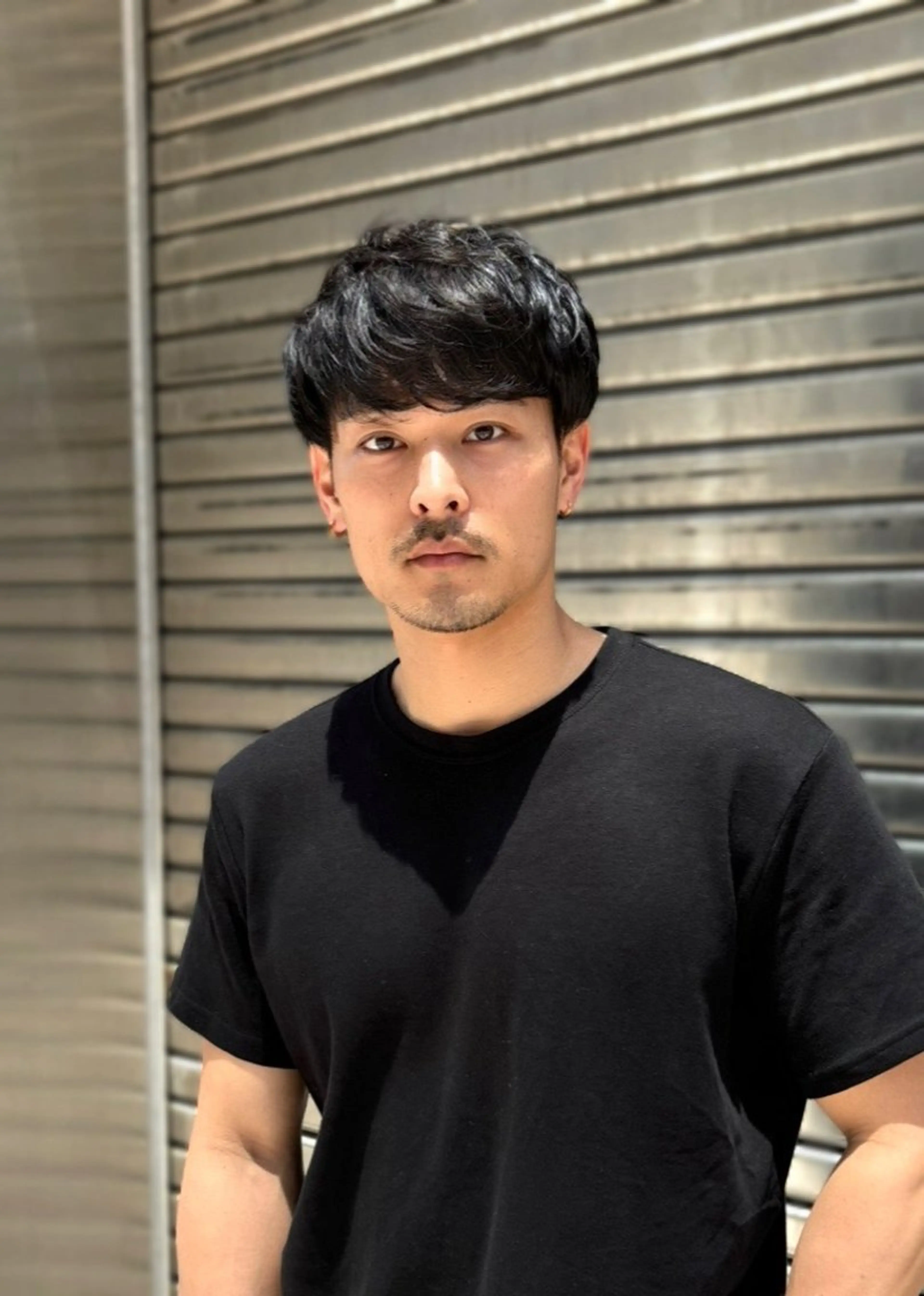 ミディアム 新宿/韓国レイヤー/ 顔まわり/メンズヘアのヘアスタイル