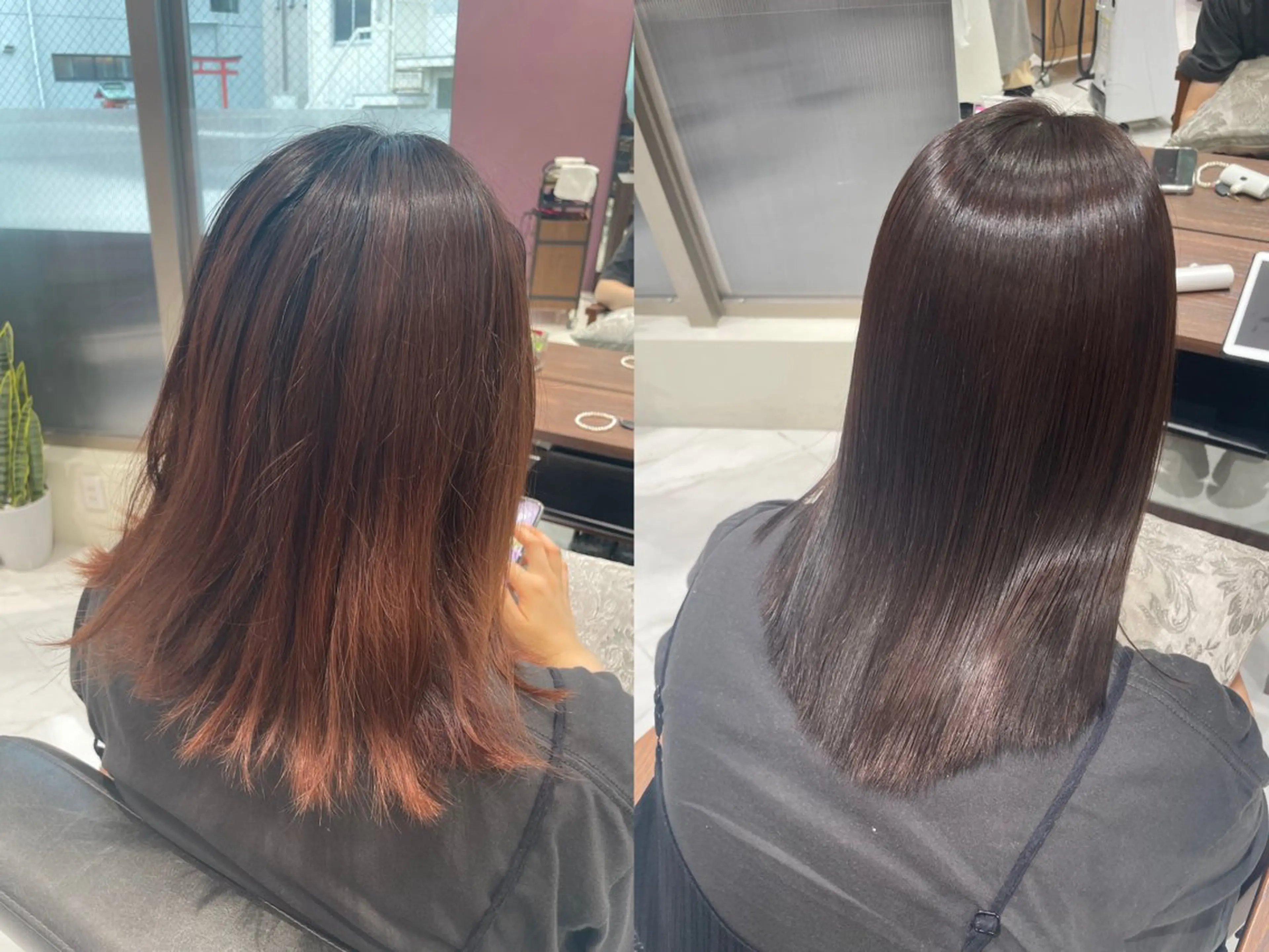 ミディアム mion🦋韓国ヘア 透明感カラー🫧のヘアスタイル