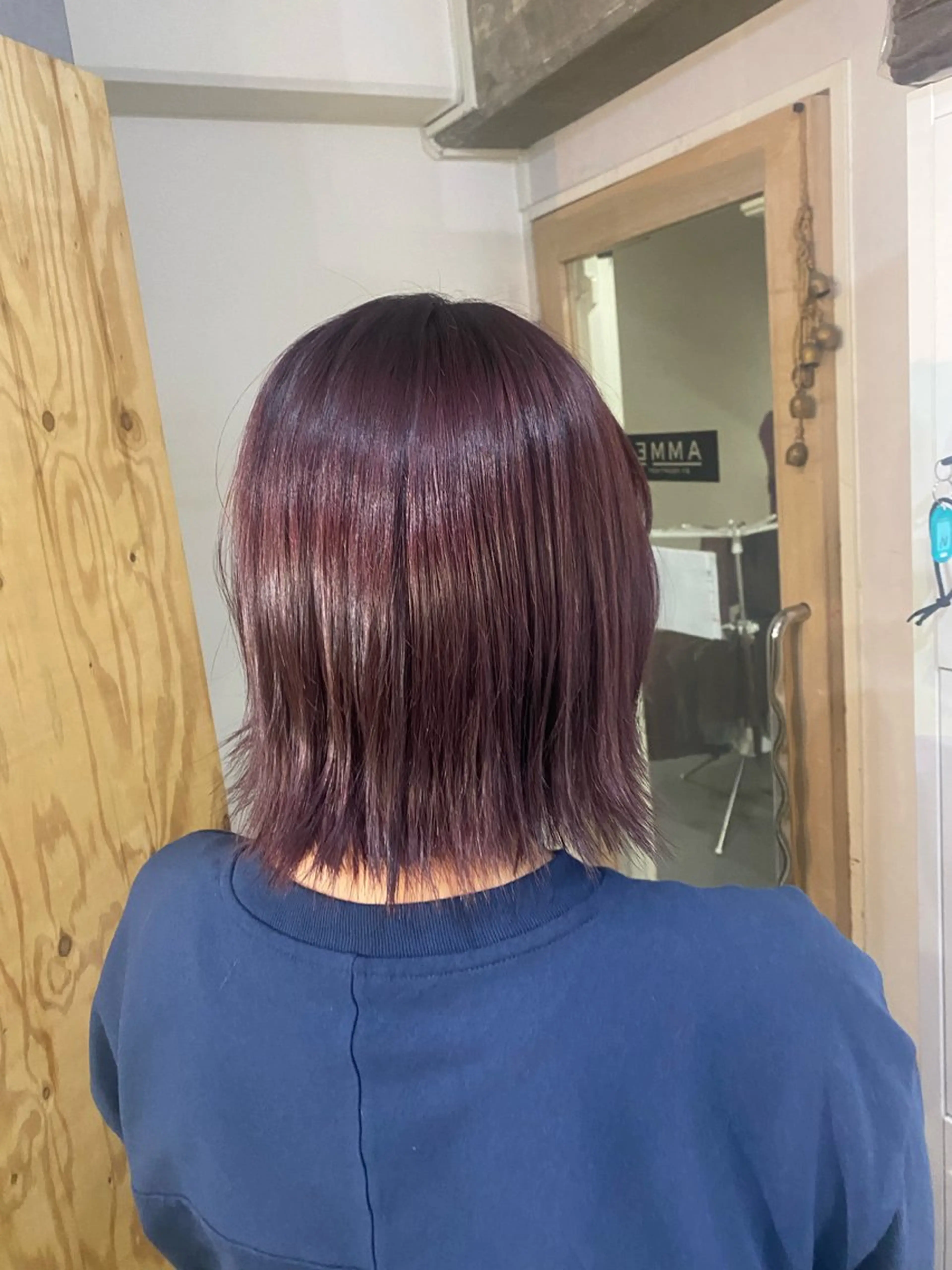 ミディアム カラー ブリーチカラーと、髪 質改善。HARUKAのヘアスタイル