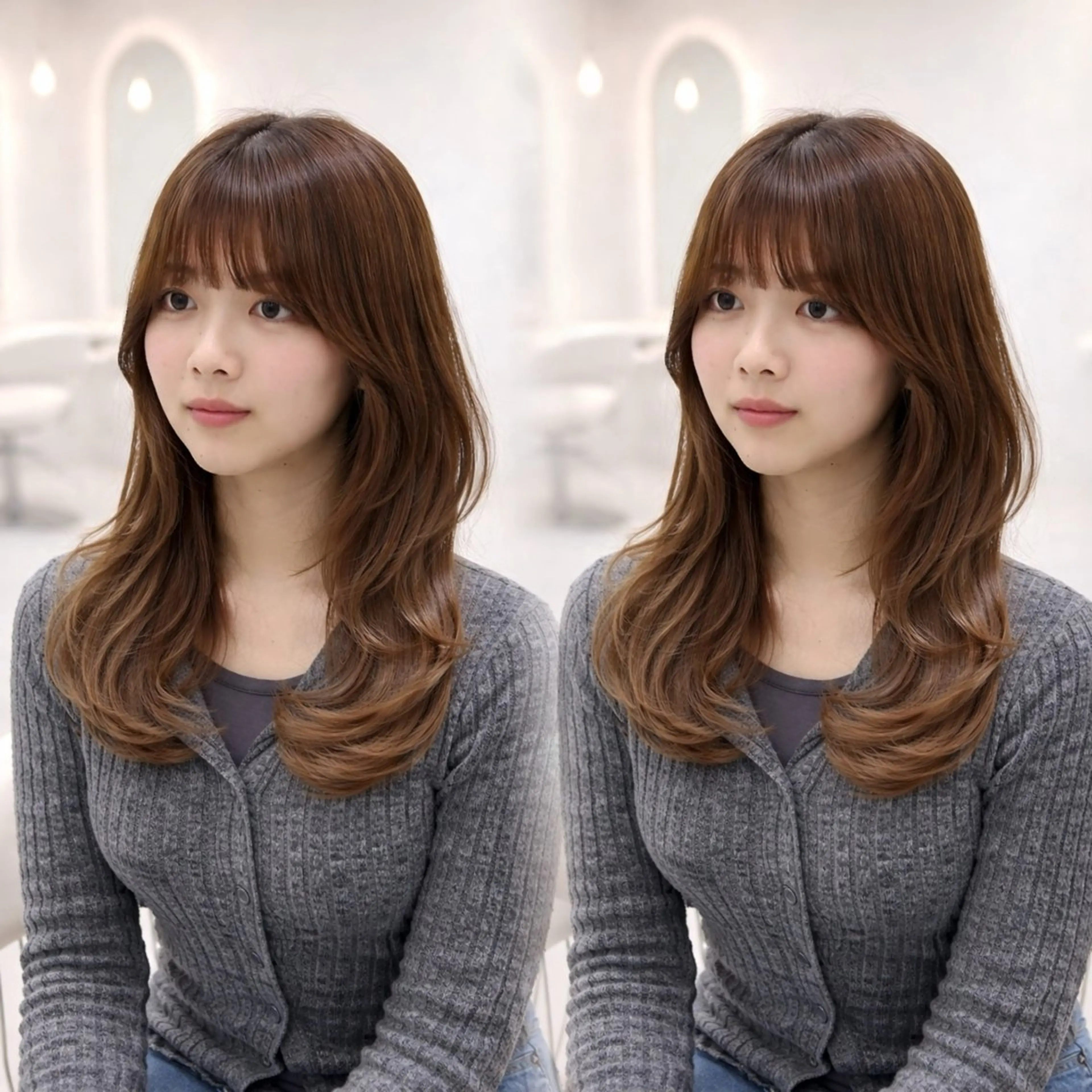 ロング ヘアアレンジ カット トリートメント 巻きラク♡レイヤー 🦢こころのヘアスタイル