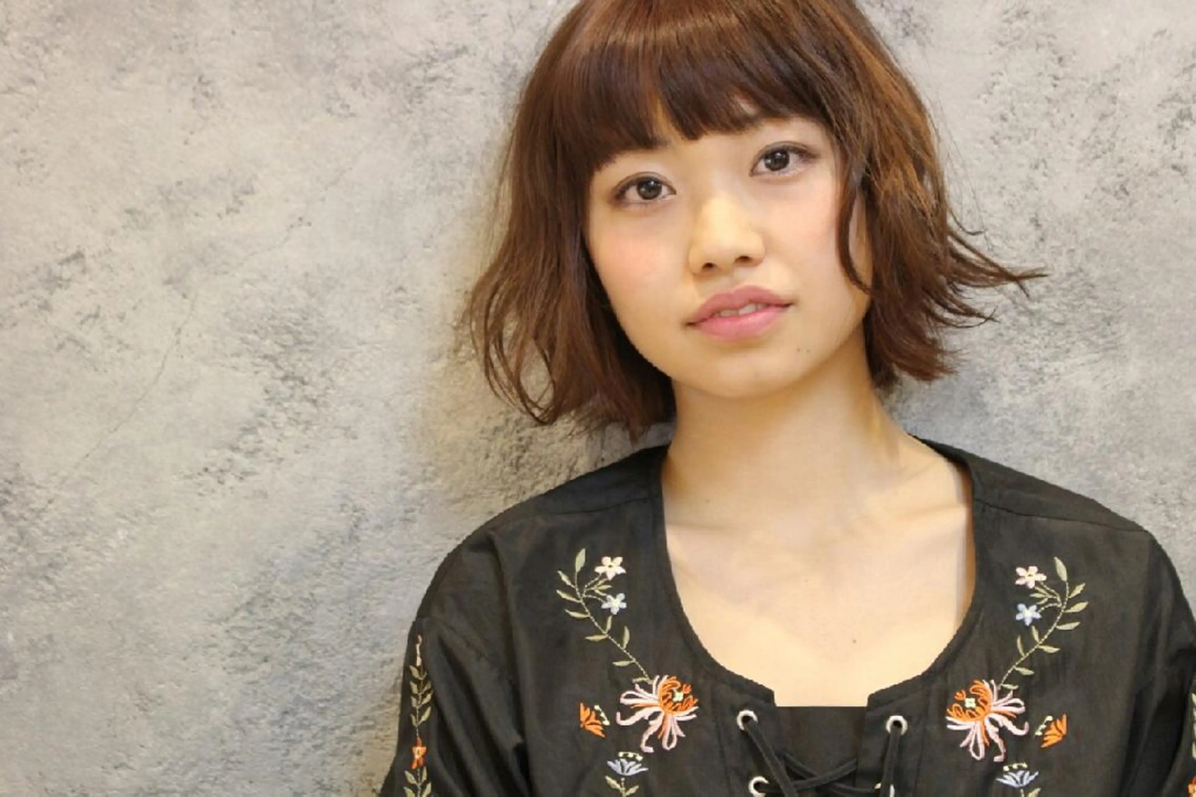 ショート 切りっぱなしボブ ボブ スタイル 相模大野のヘアスタイル