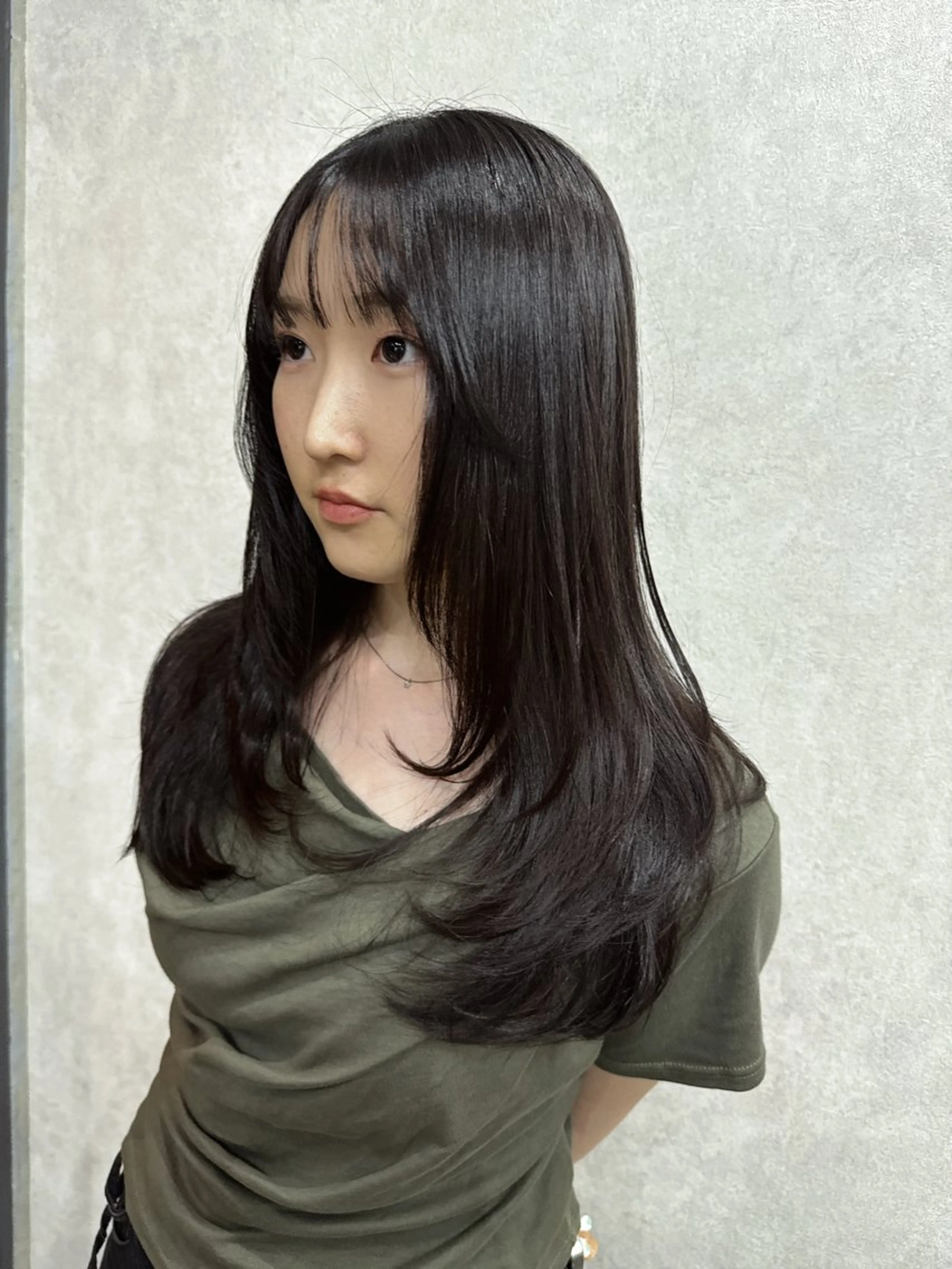 ロング カラー レイヤーカット AIRI layer cut hairのヘアスタイル