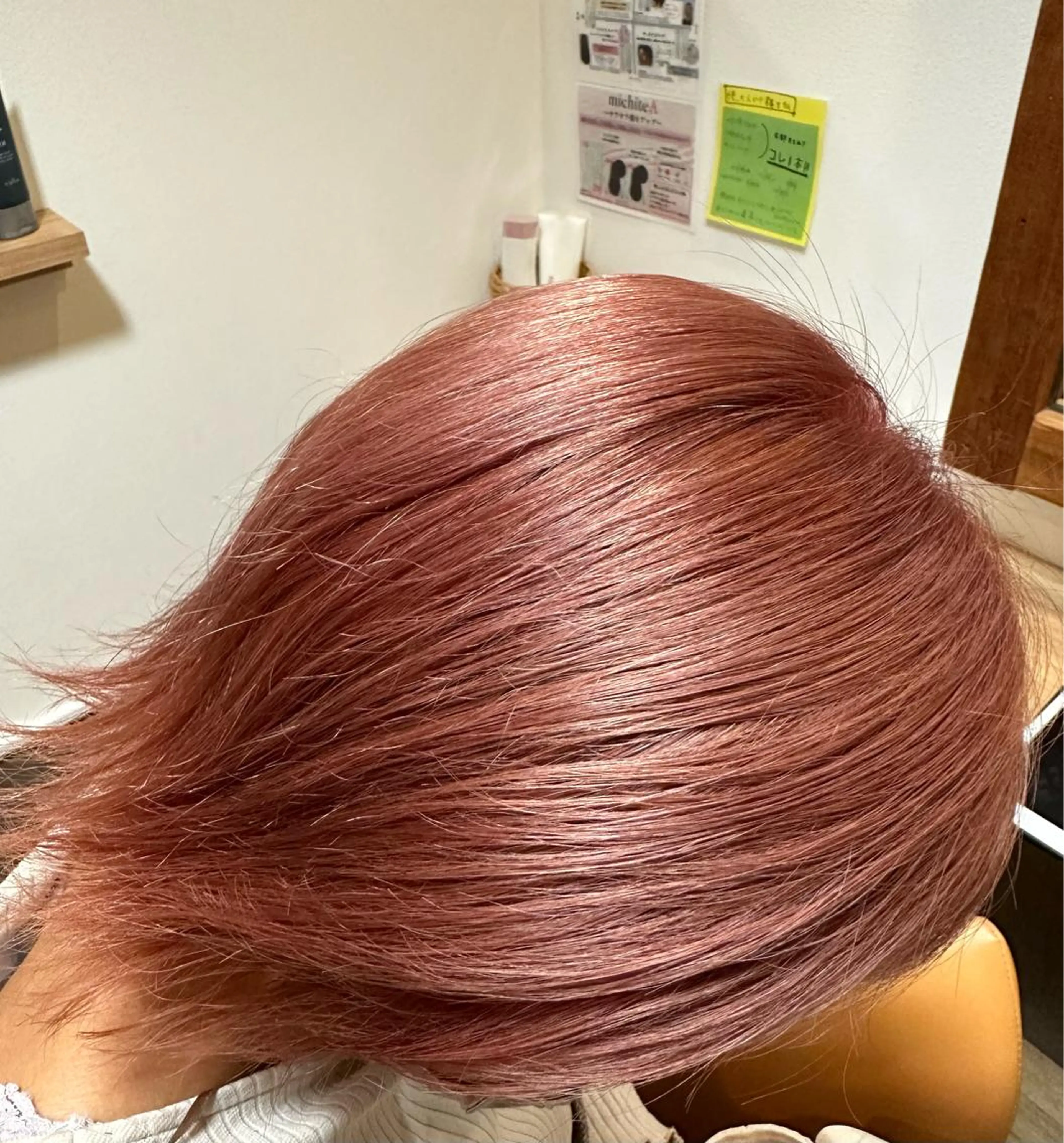 ショート カラー ベージュカラー ピンクカラー ピンクベージュ ヘアカラー トリートメント 田中 泰正のヘアスタイル
