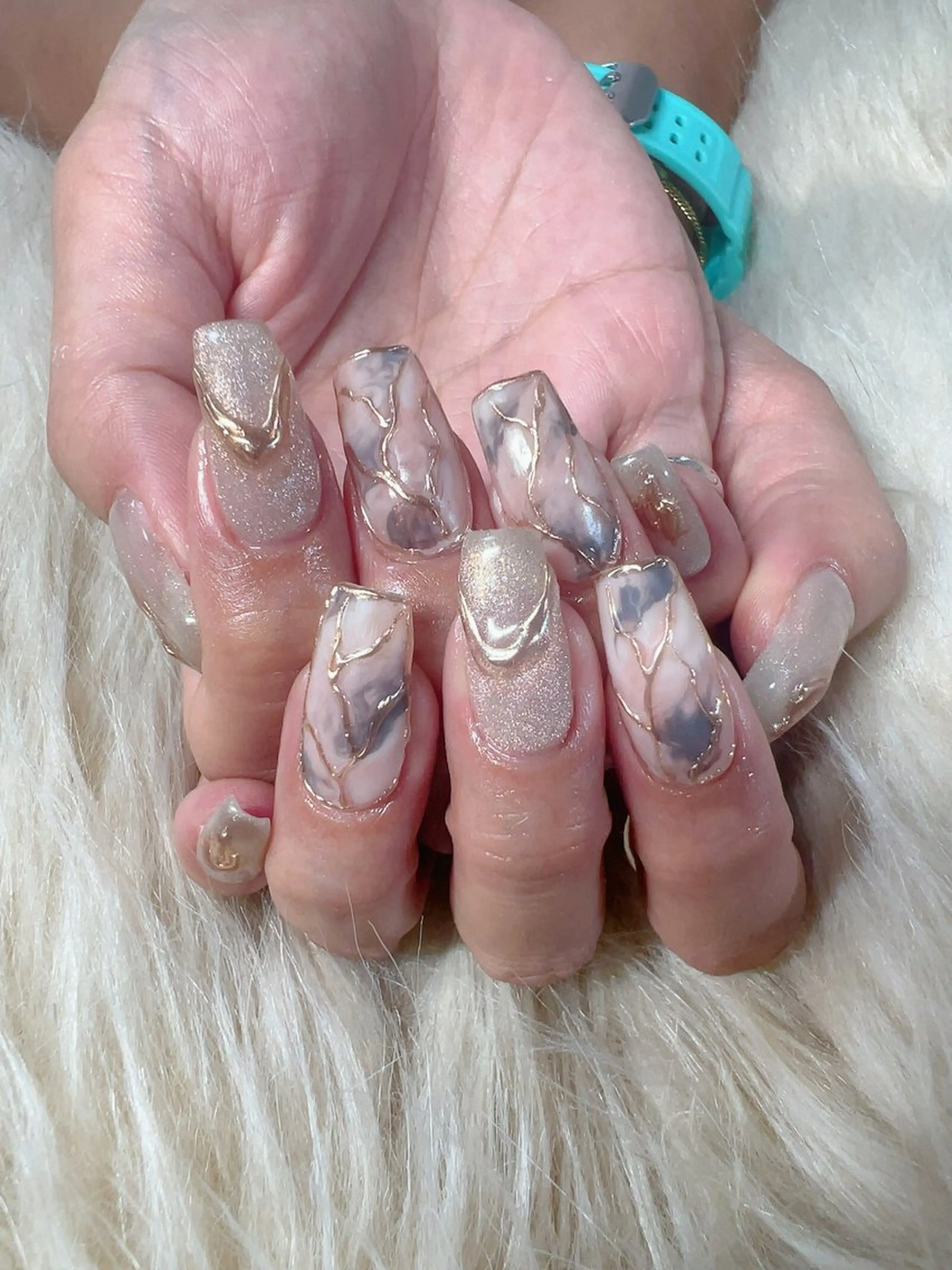 ネイル Koa woodのネイルデザイン