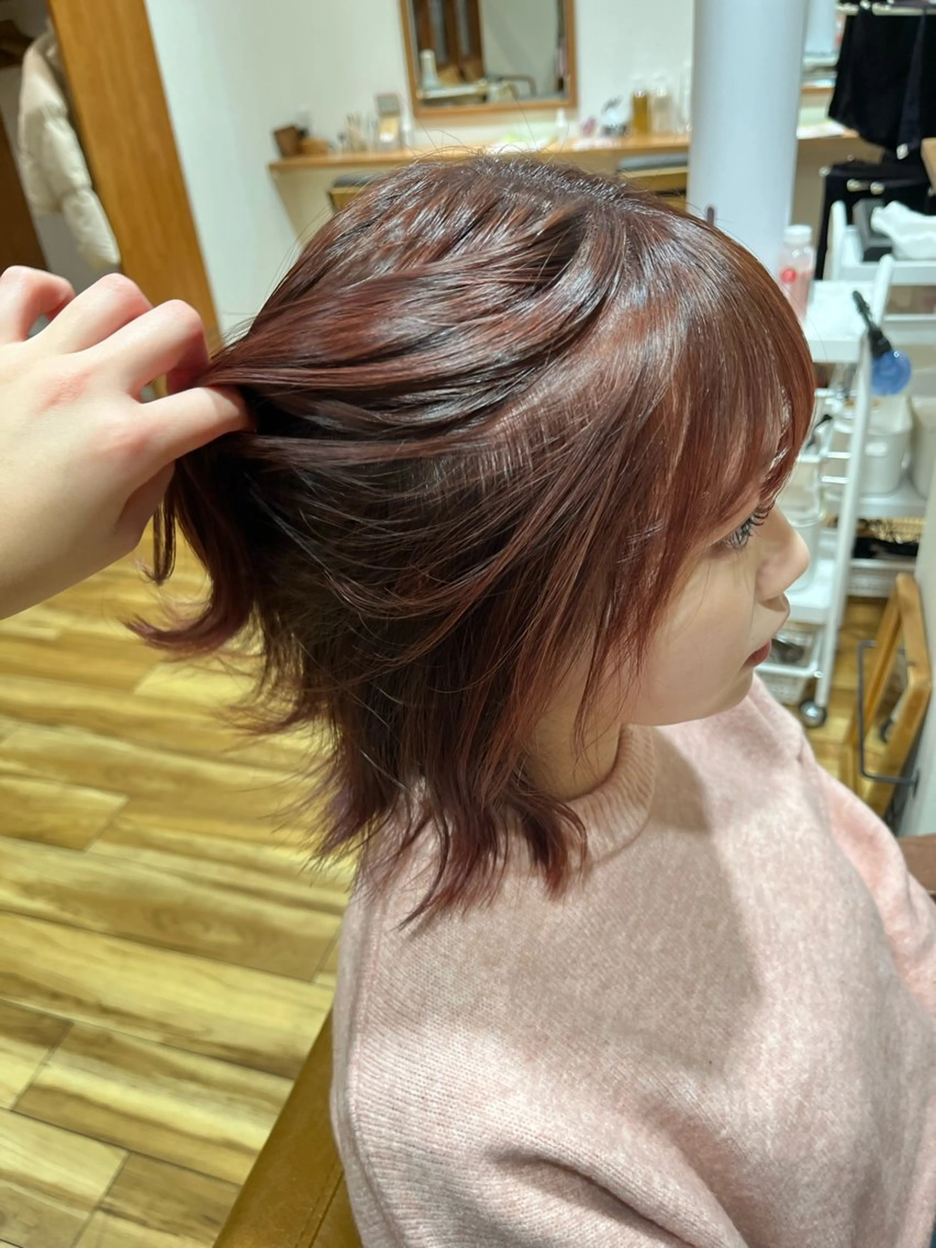 ミディアム 阿部 楓のヘアスタイル