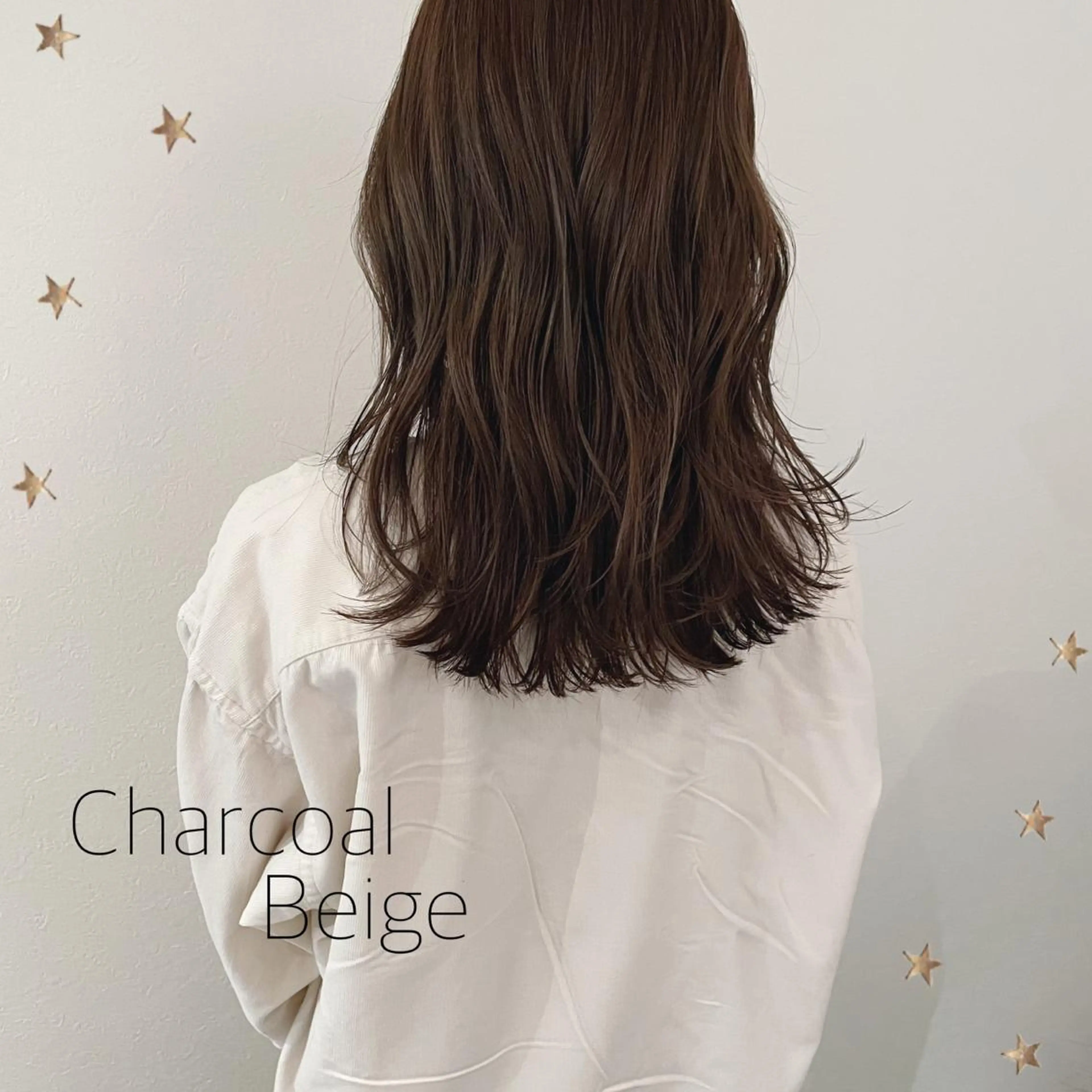 セミロング カラー カット ヘアカラー 市川 千夏のヘアスタイル