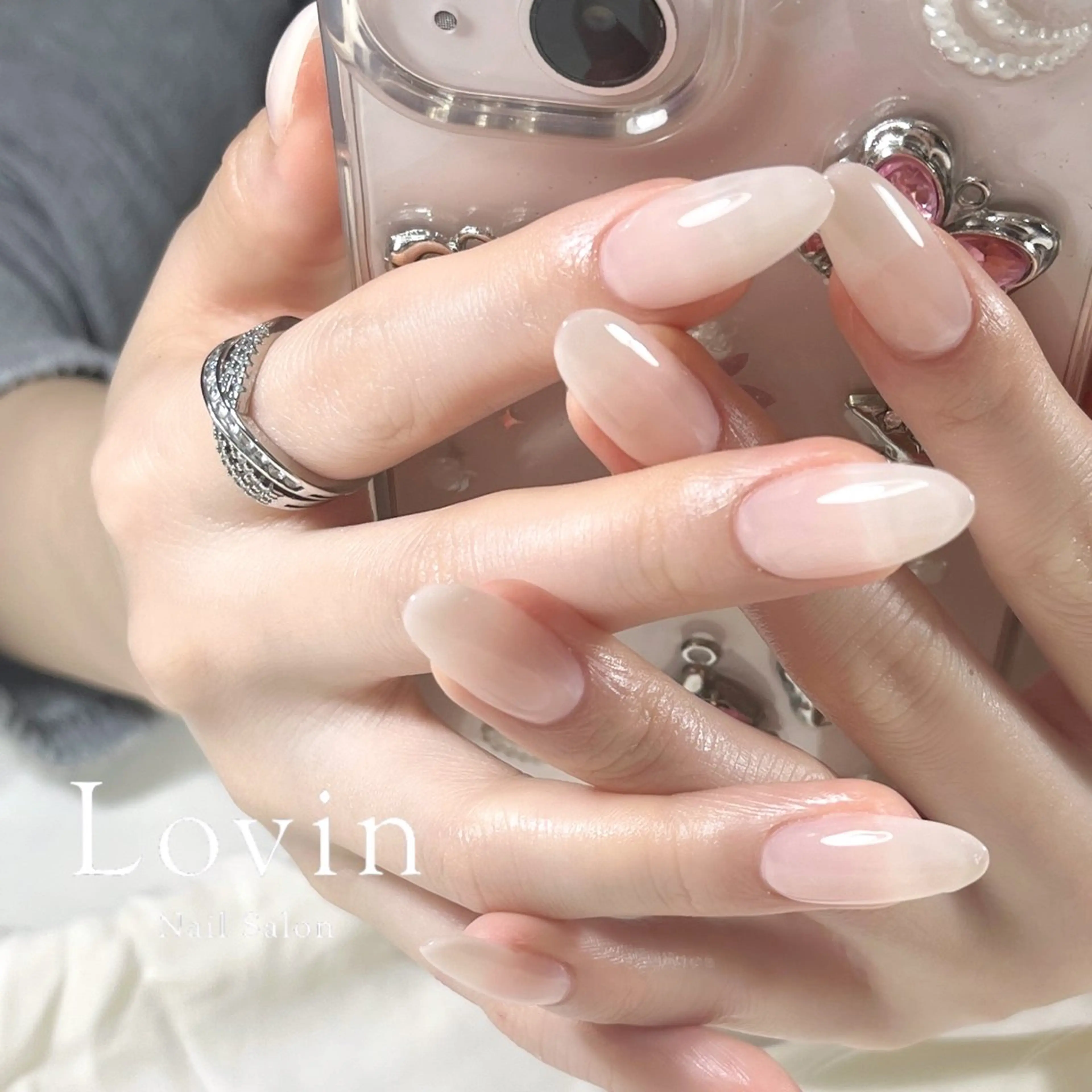 ネイル ジェルネイル オフィスネイル ワンカラーネイル パラジェル k-two nailのネイルデザイン