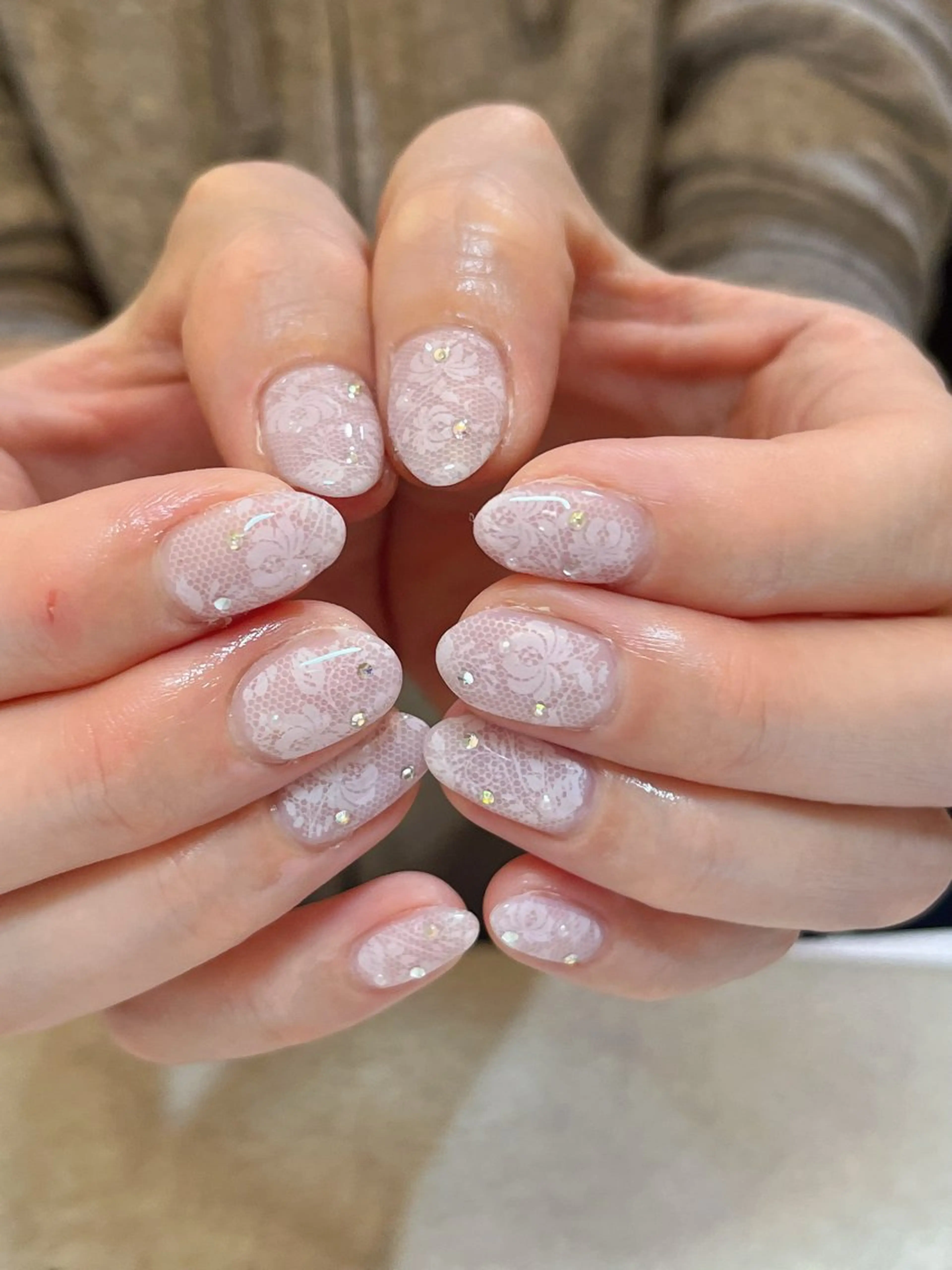ネイル レース パステルネイル ハンドネイル r.nailBY α 大阪福島区/岸本🧸のネイルデザイン