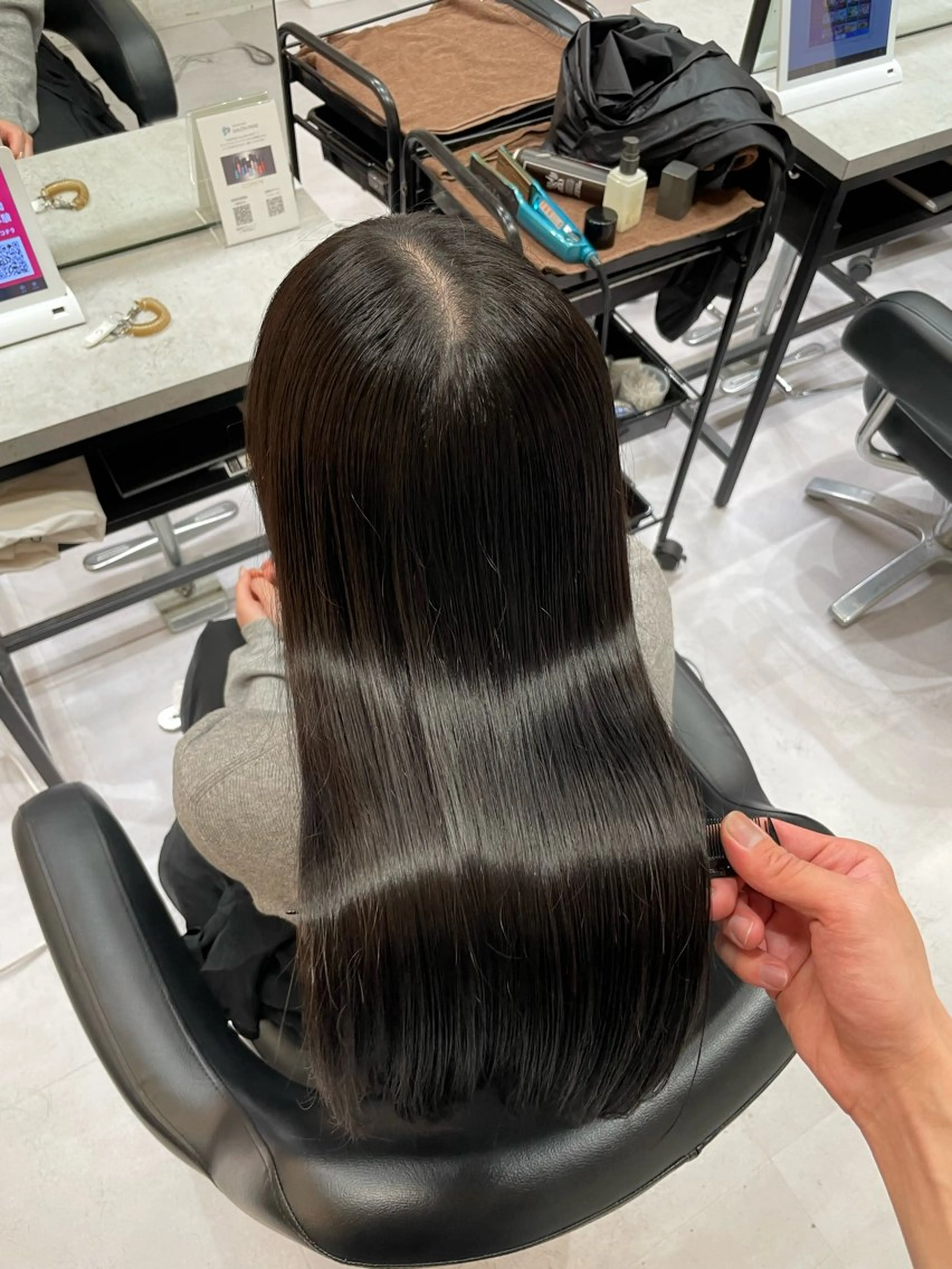 ロング カラー カット 縮毛矯正 トリートメント 🇰🇷失敗履歴再生 髪質改善七星🇰🇷のヘアスタイル