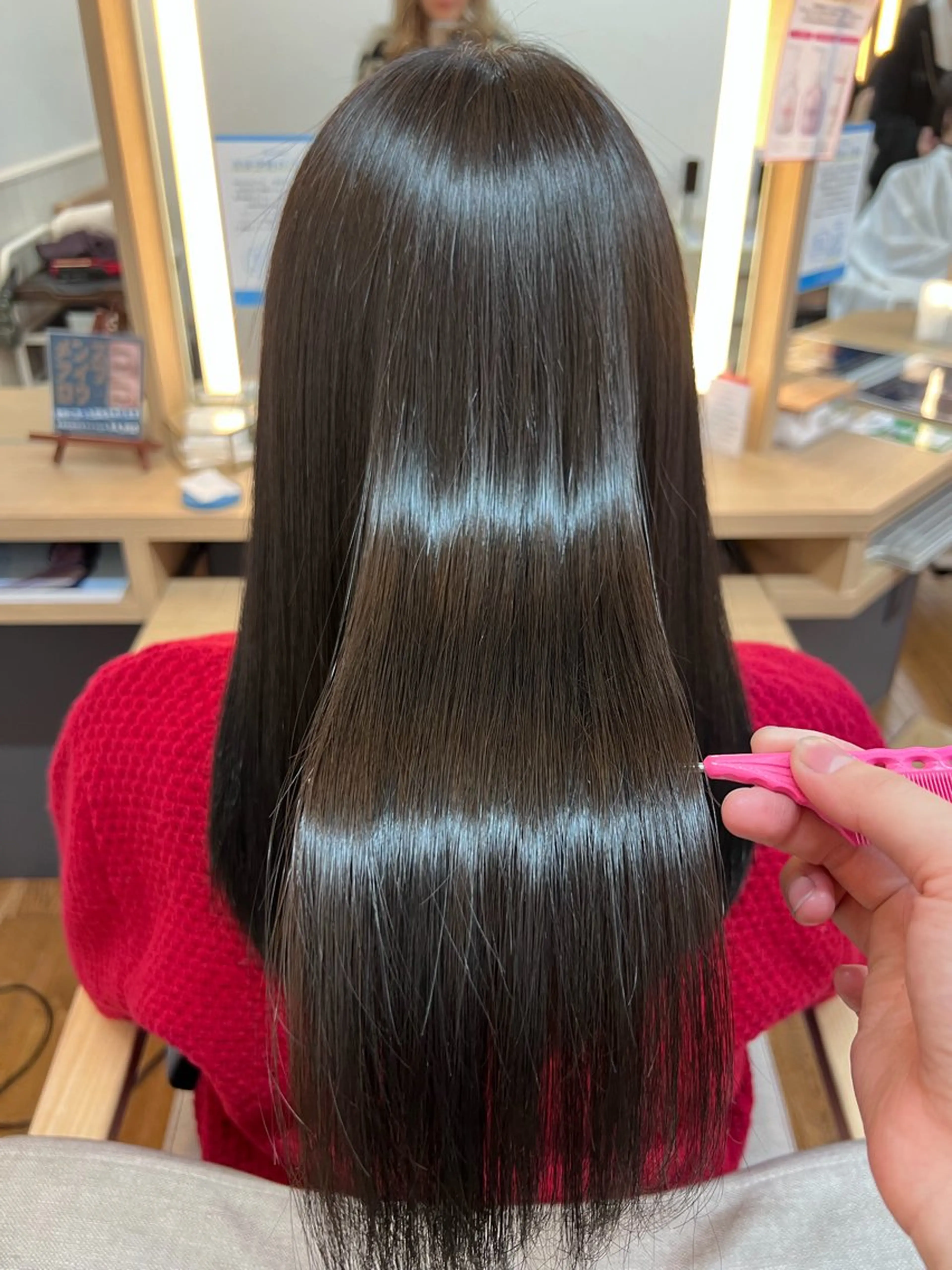 セミロング 髪質改善 トリートメント ✂︎HITOMI✂︎ 副店長のヘアスタイル