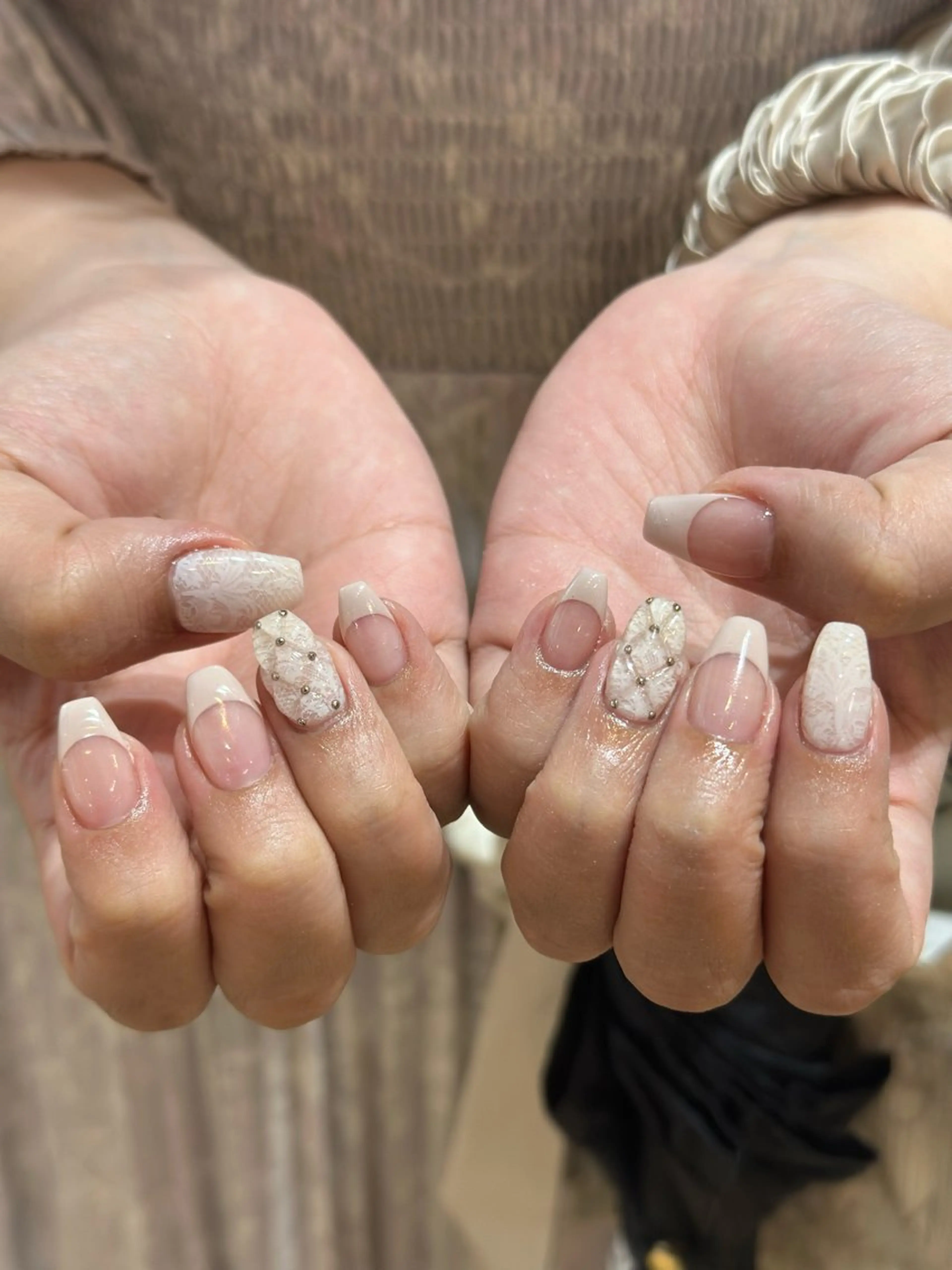 ネイル レース 持ち込み ハンドネイル 松永 稚奈のネイルデザイン