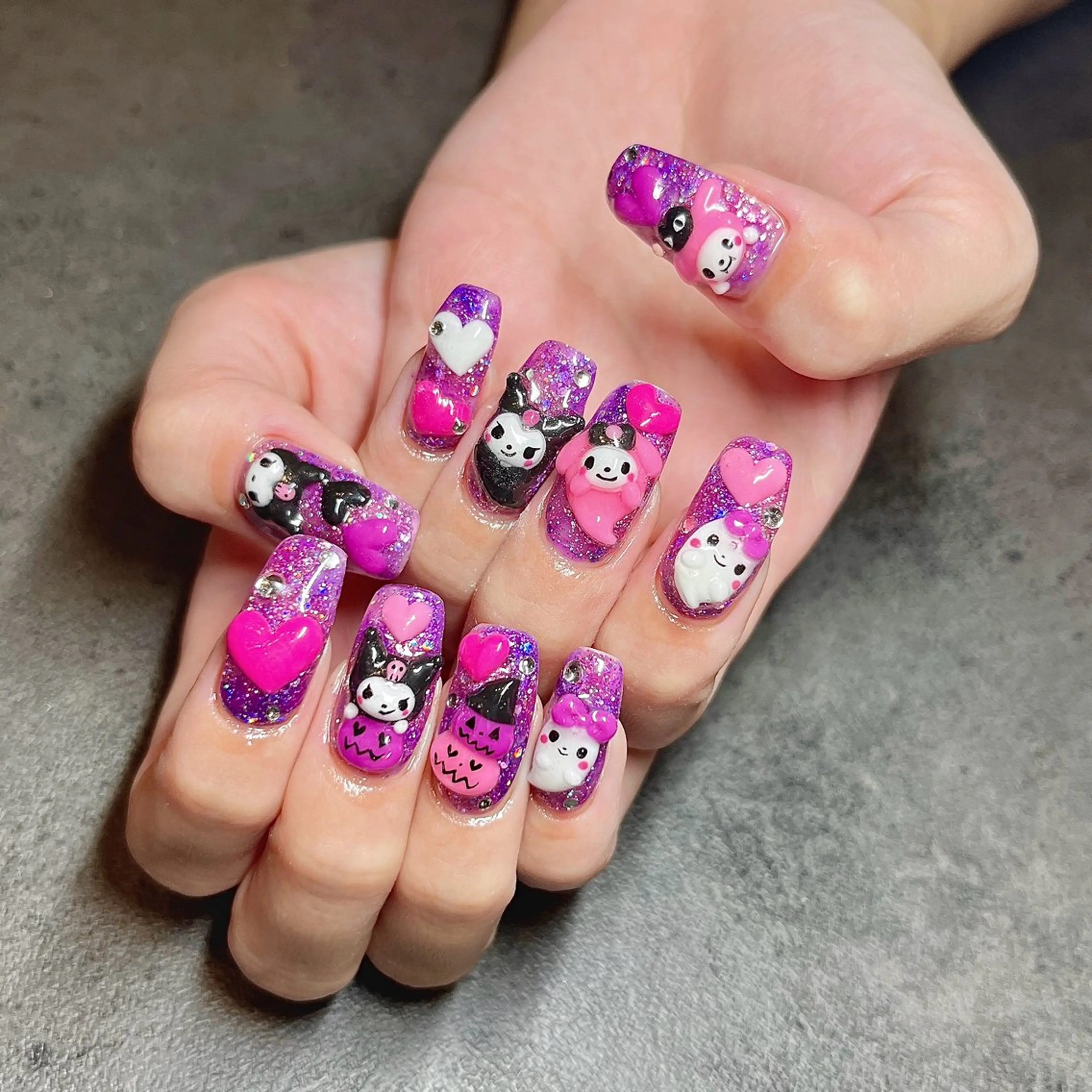 ネイル ジェルネイル ハロウィン しば まなみのネイルデザイン