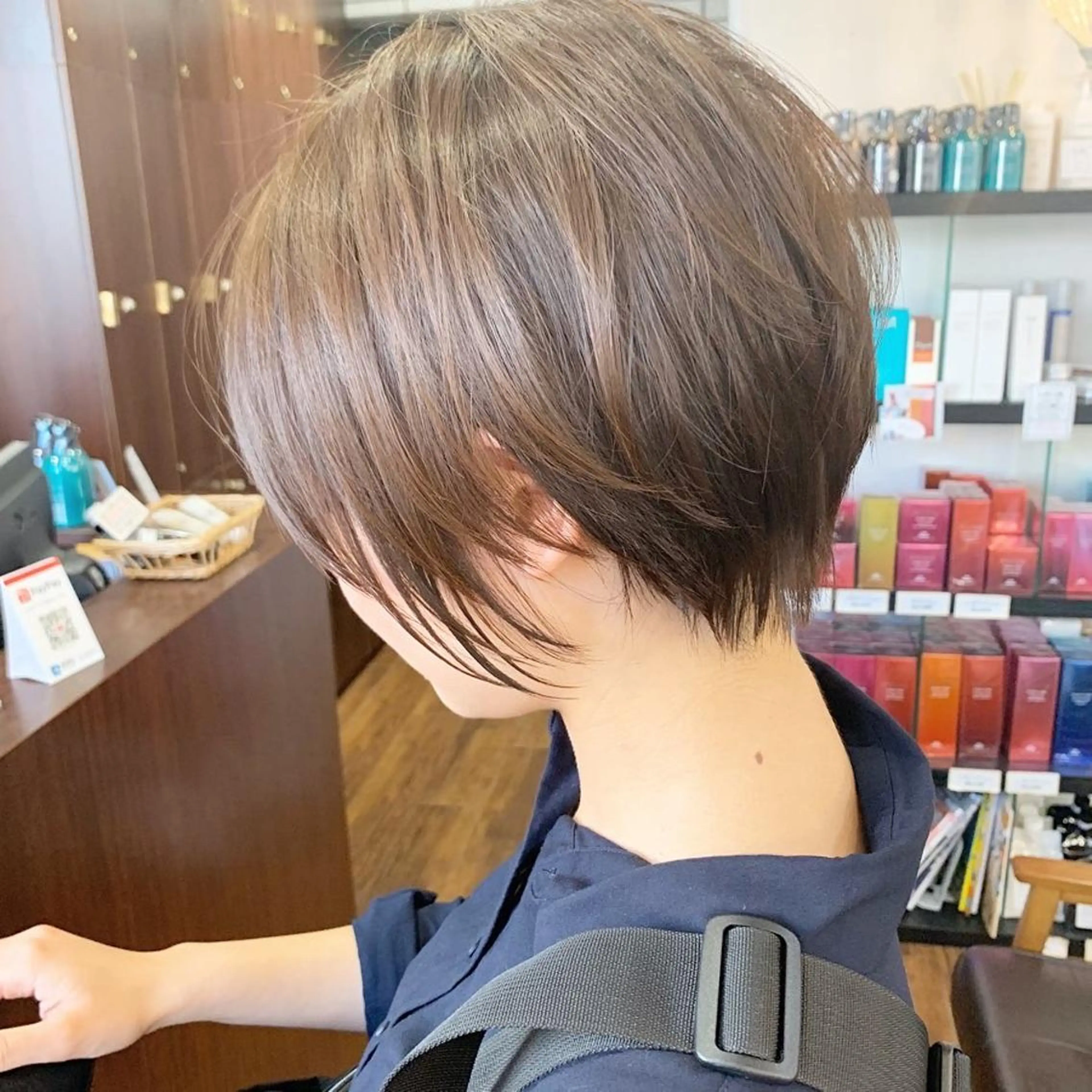 ショート 縮毛矯正/ショート/ レイヤー/畑中正敏のヘアスタイル