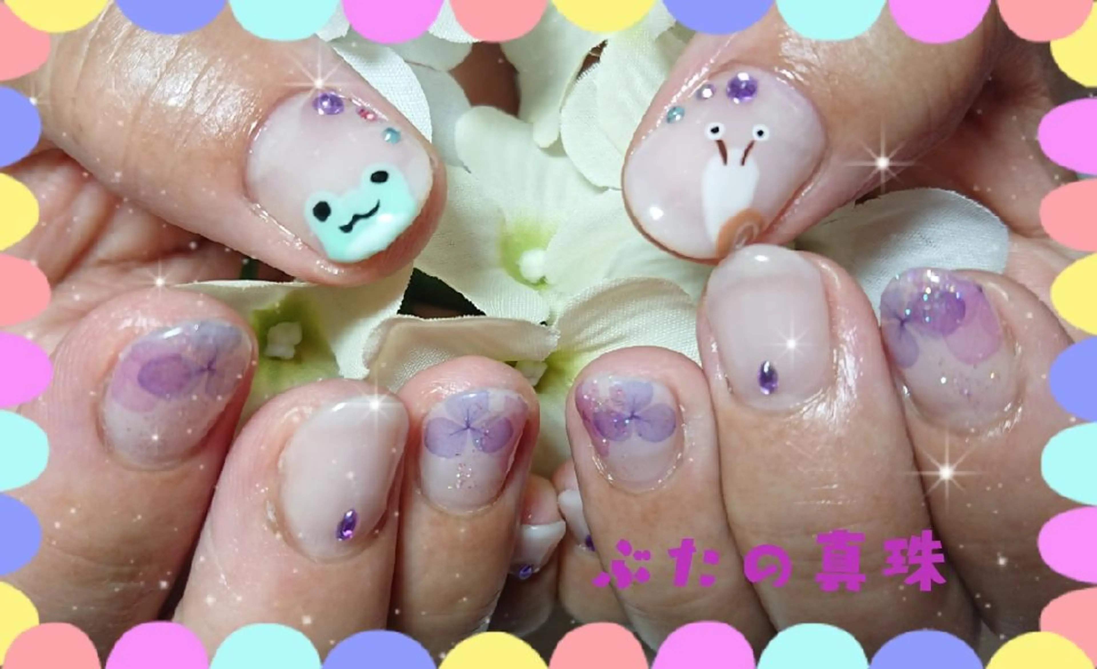 ネイル ハンドネイル 林 珠里のネイルデザイン