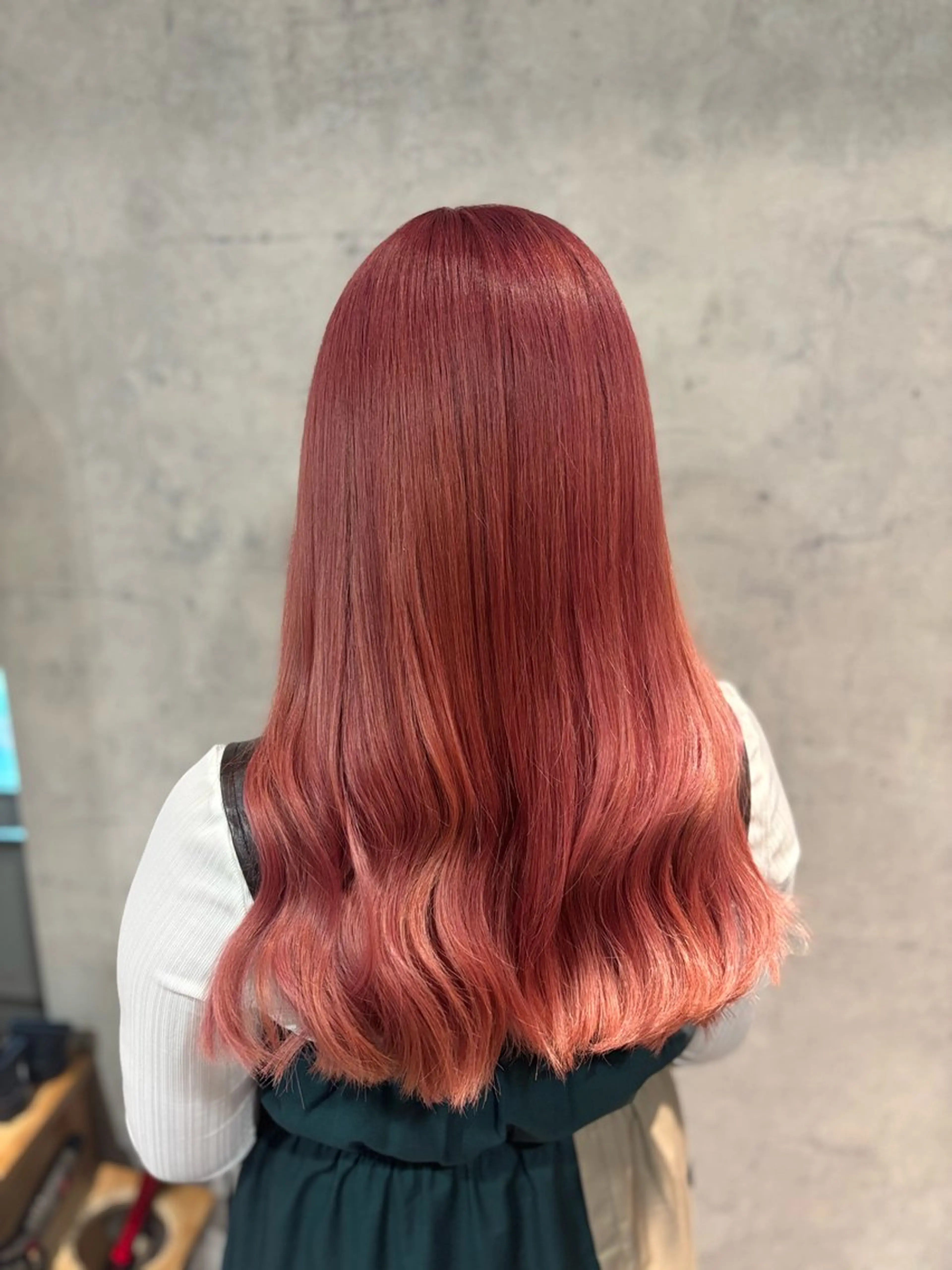 ロング カラー ヘアアレンジ レッドカラー ヘアカラー トリートメント ヘアセット トップスタイリスト Shoyaのヘアスタイル