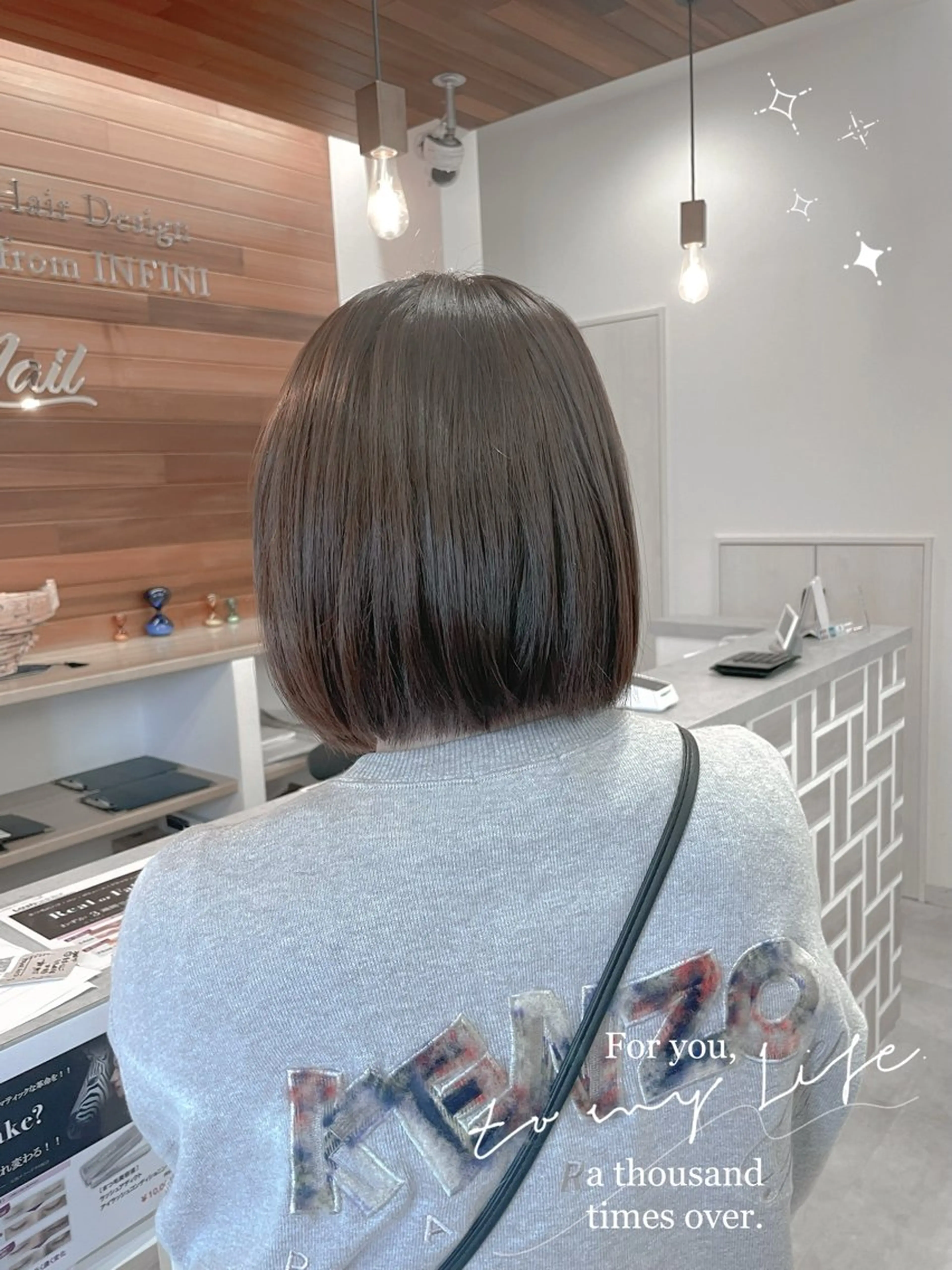 ミディアム パーマ 山越 美裕樹のヘアスタイル