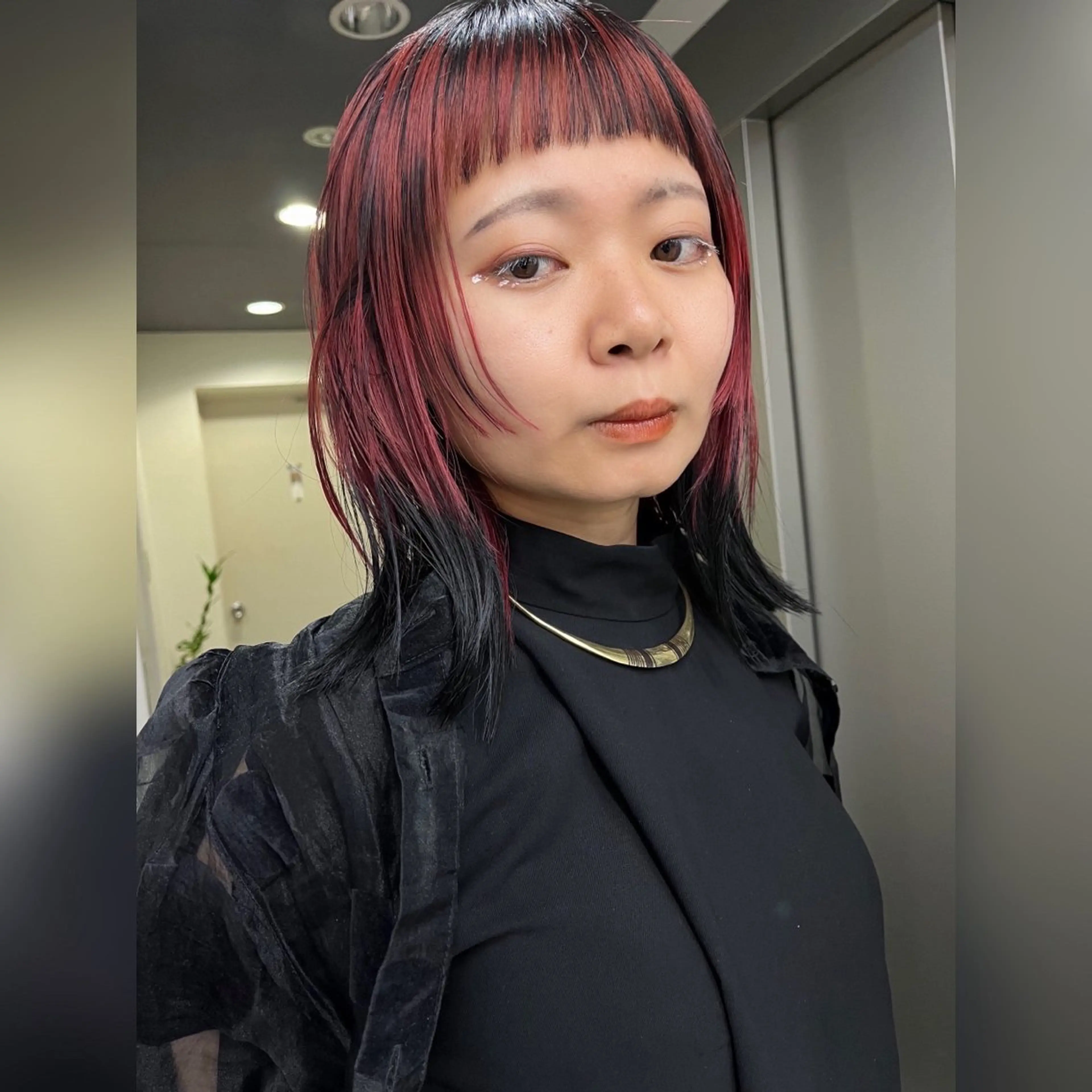 ミディアム カラー ムード造るハイトーン ケアブリーチ/ユウキのヘアスタイル