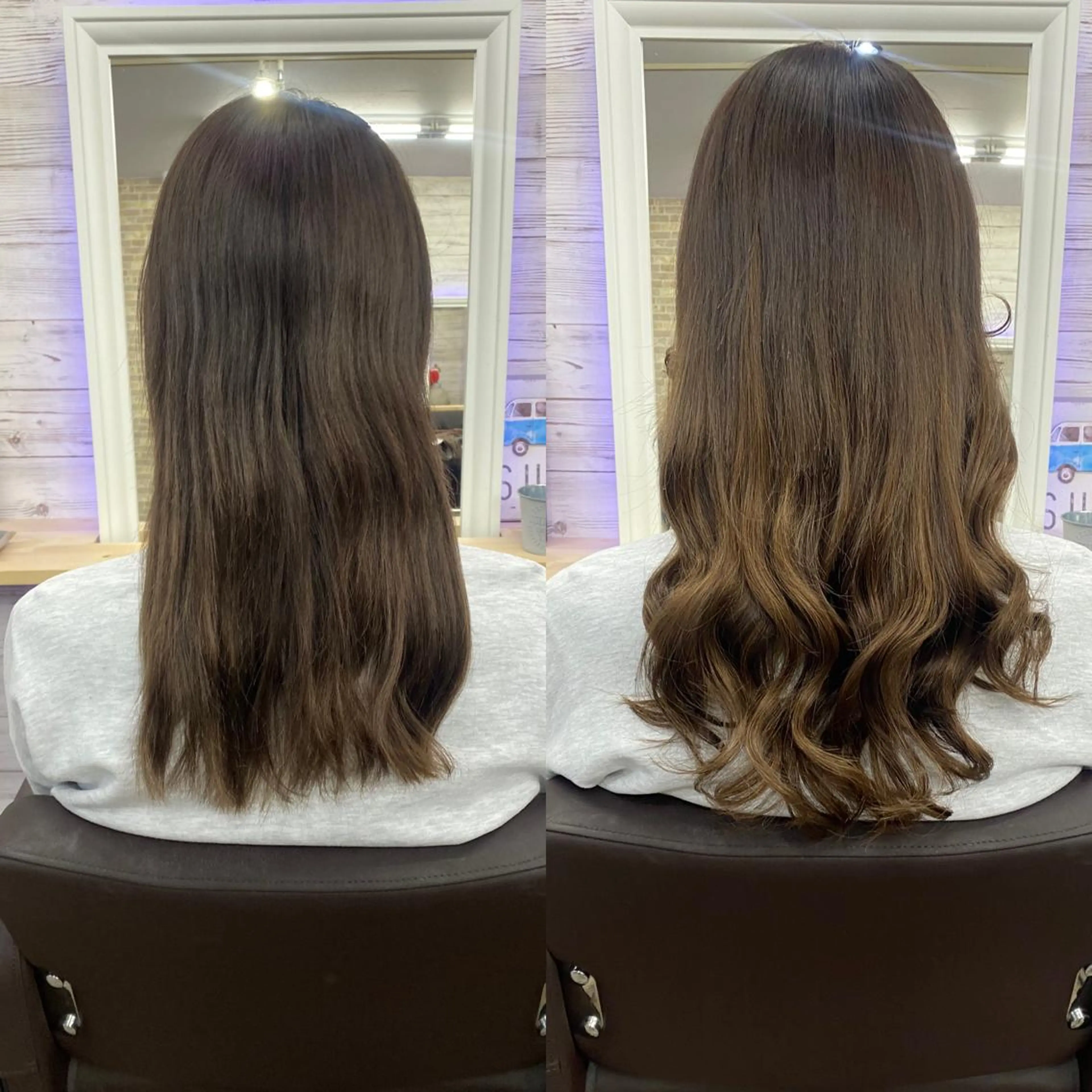 ミディアム カラー ヘアアレンジ アイブロウ ショートボブ 編み込みエクステ シールエクステ ミディアムパーマ バレイヤージュ LAVENDIA 初音のヘアスタイル