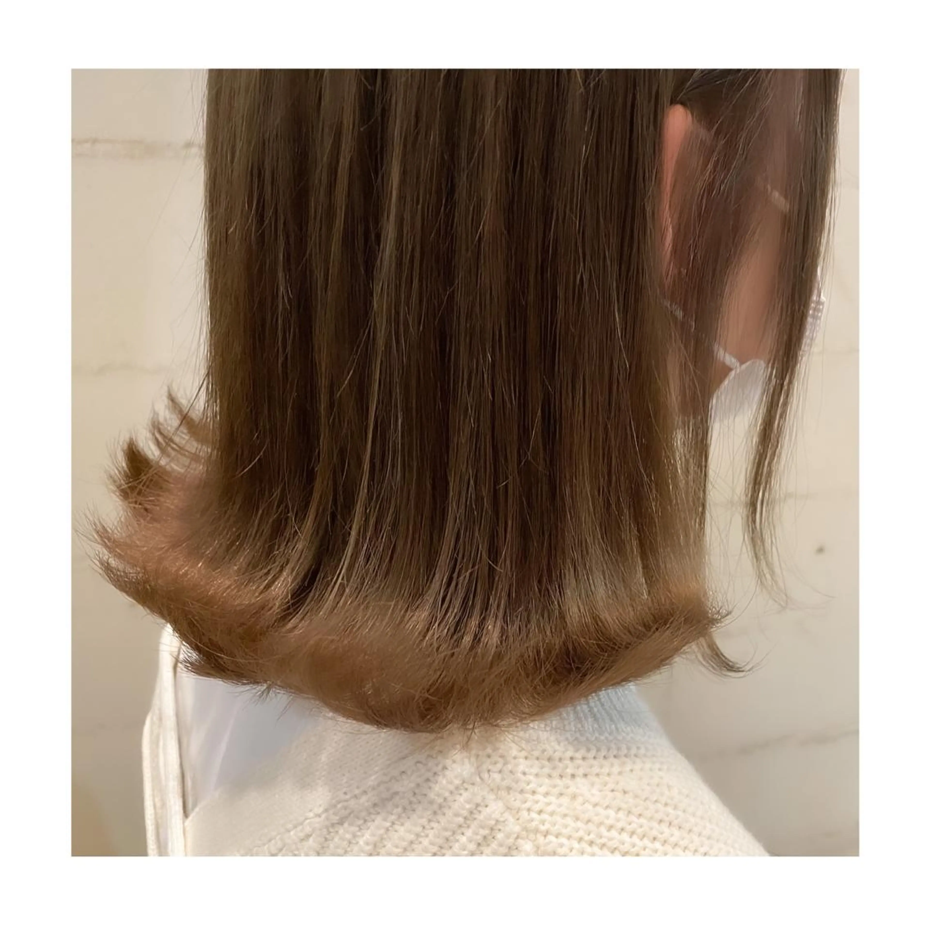 ミディアム カラー ベージュカラー ブリーチ ケアブリーチ ミルクティーベージュ ヘアカラー トリートメント ❁⃘ ち だ り さ ❁⃘のヘアスタイル