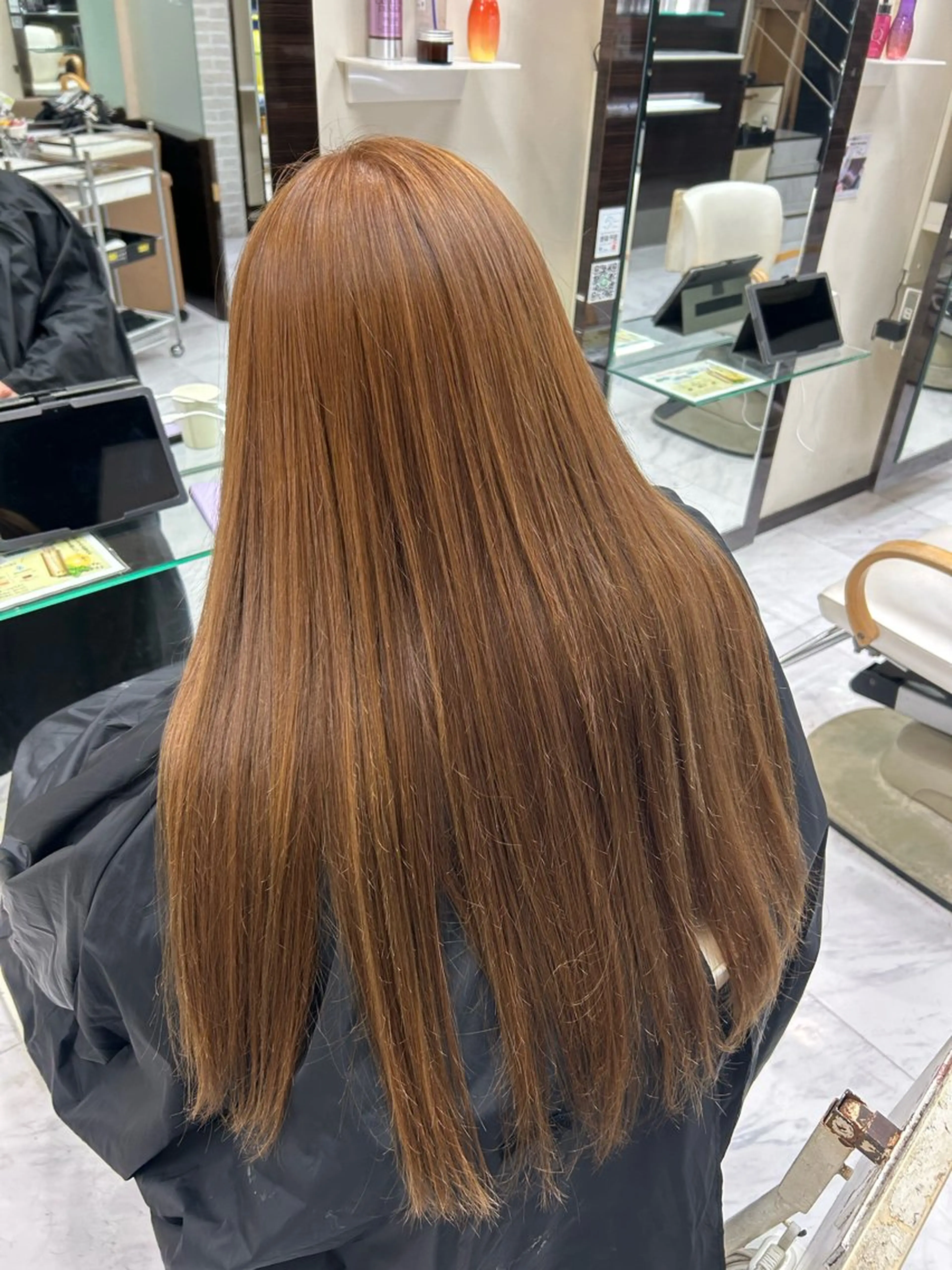 ロング カラー 🫧💞ハイトーン 瀧田 菜々花🦄🫧のヘアスタイル