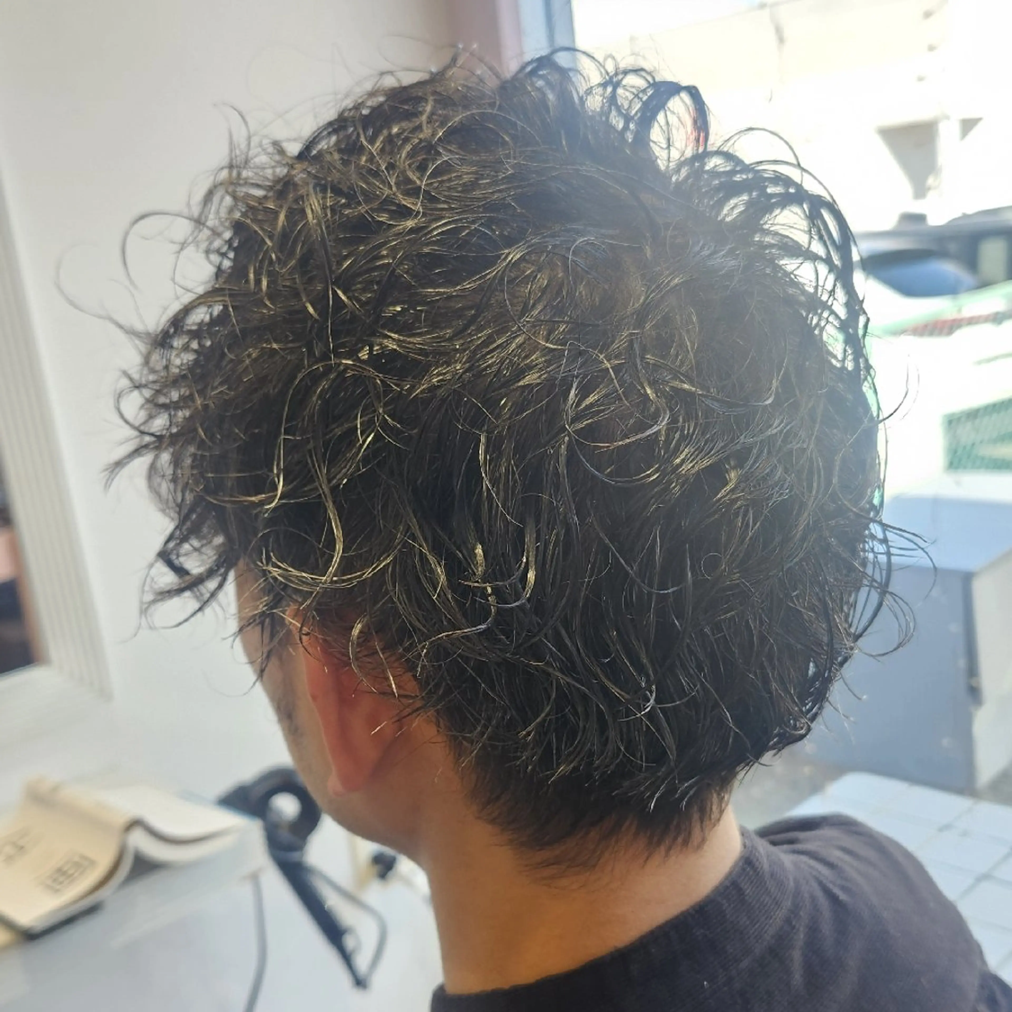 メンズ パーマ 暖色カラー/髪質改善 /メンズ🧡莉南のヘアスタイル