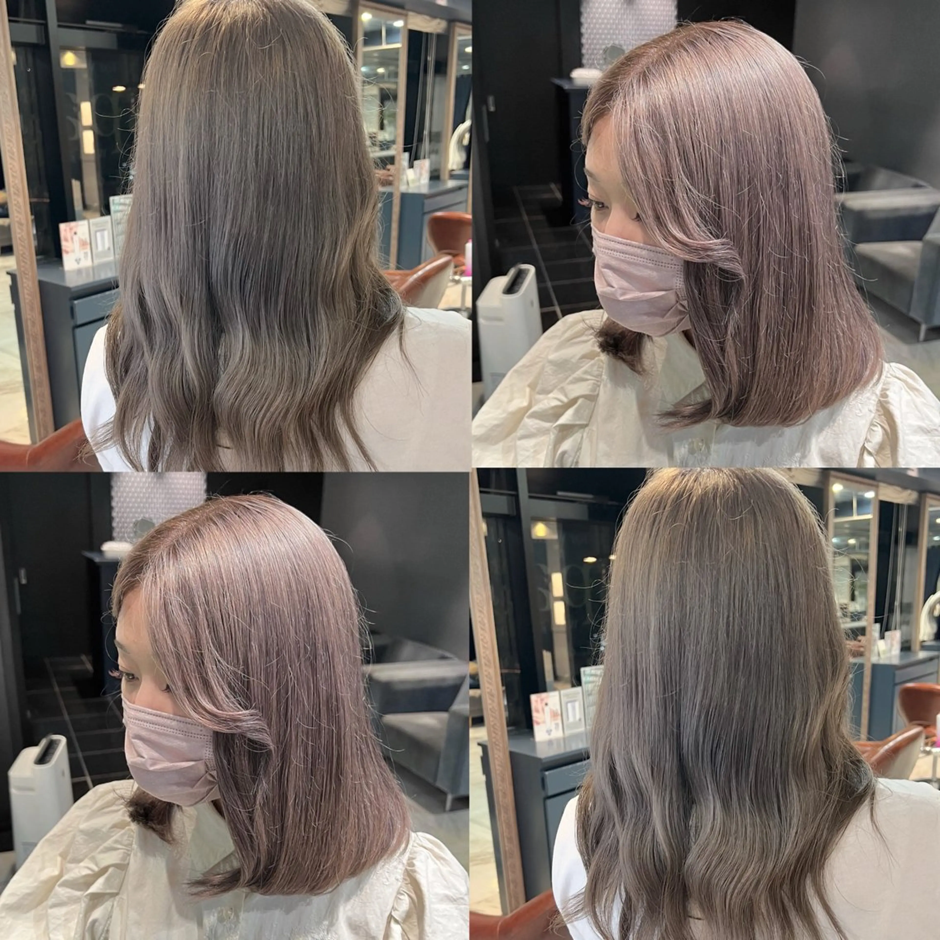 ミディアム 韓国風ヘア Roi渋谷所属・YUTO 韓国美容師 레이어드컷,단발のヘアスタイル