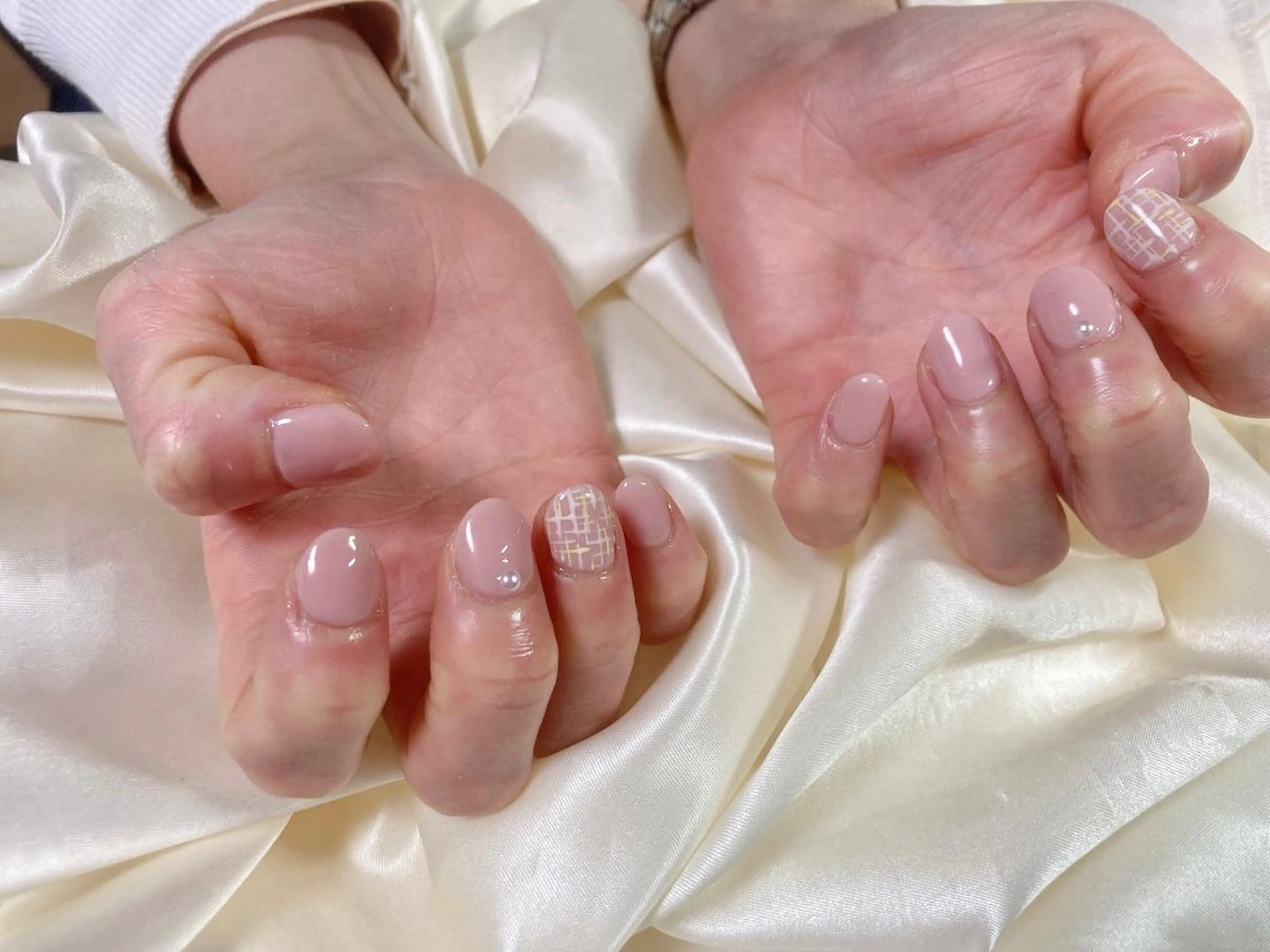 ネイル ラメ(グリッター) ハンドネイル kikinail 溝の口のネイルデザイン