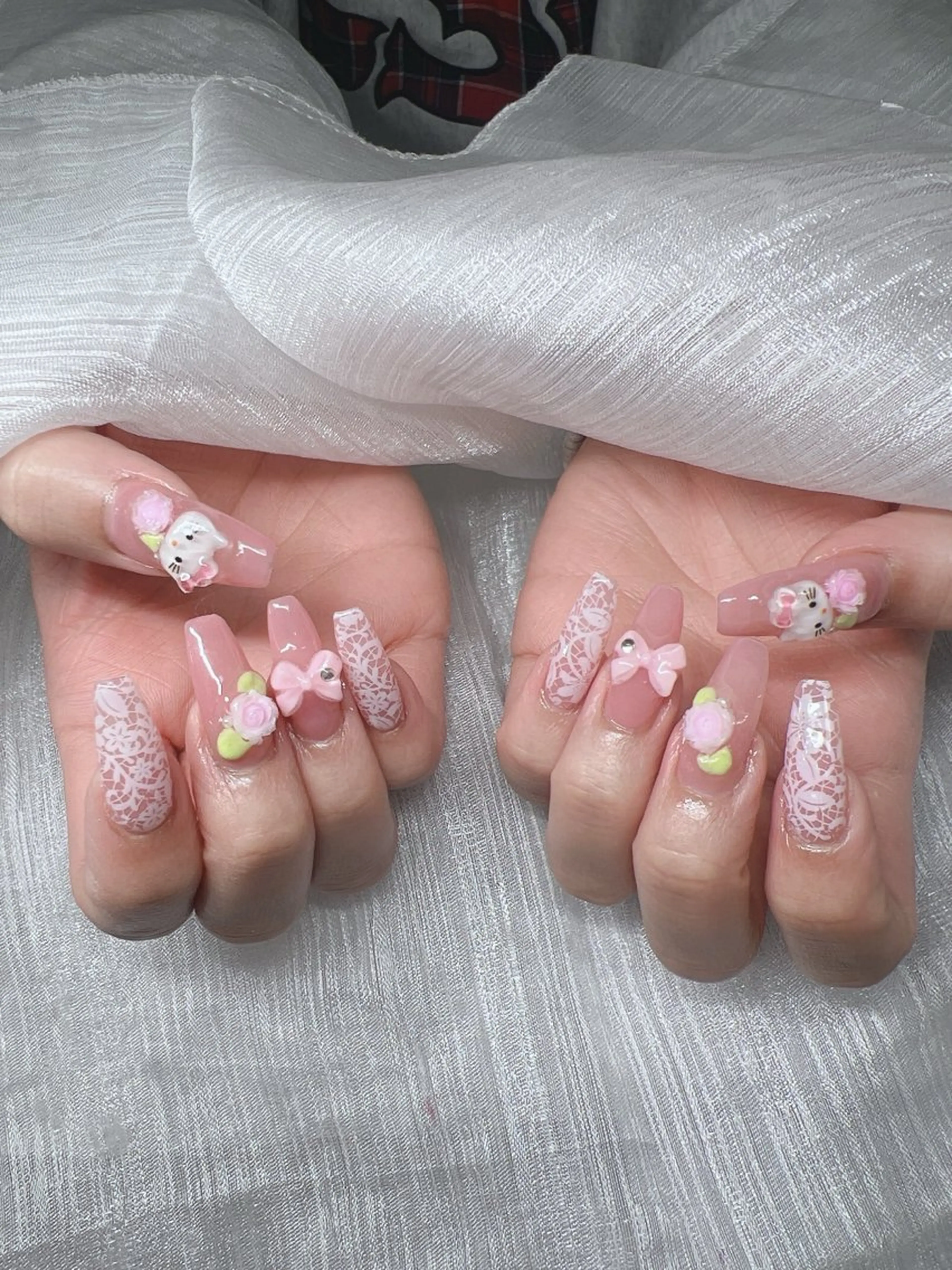 ネイル オーロラネイル チークネイル 長さ出し フットネイル フレンチネイル ハンドネイル Lee Nails チップ長さだし専門店のネイルデザイン
