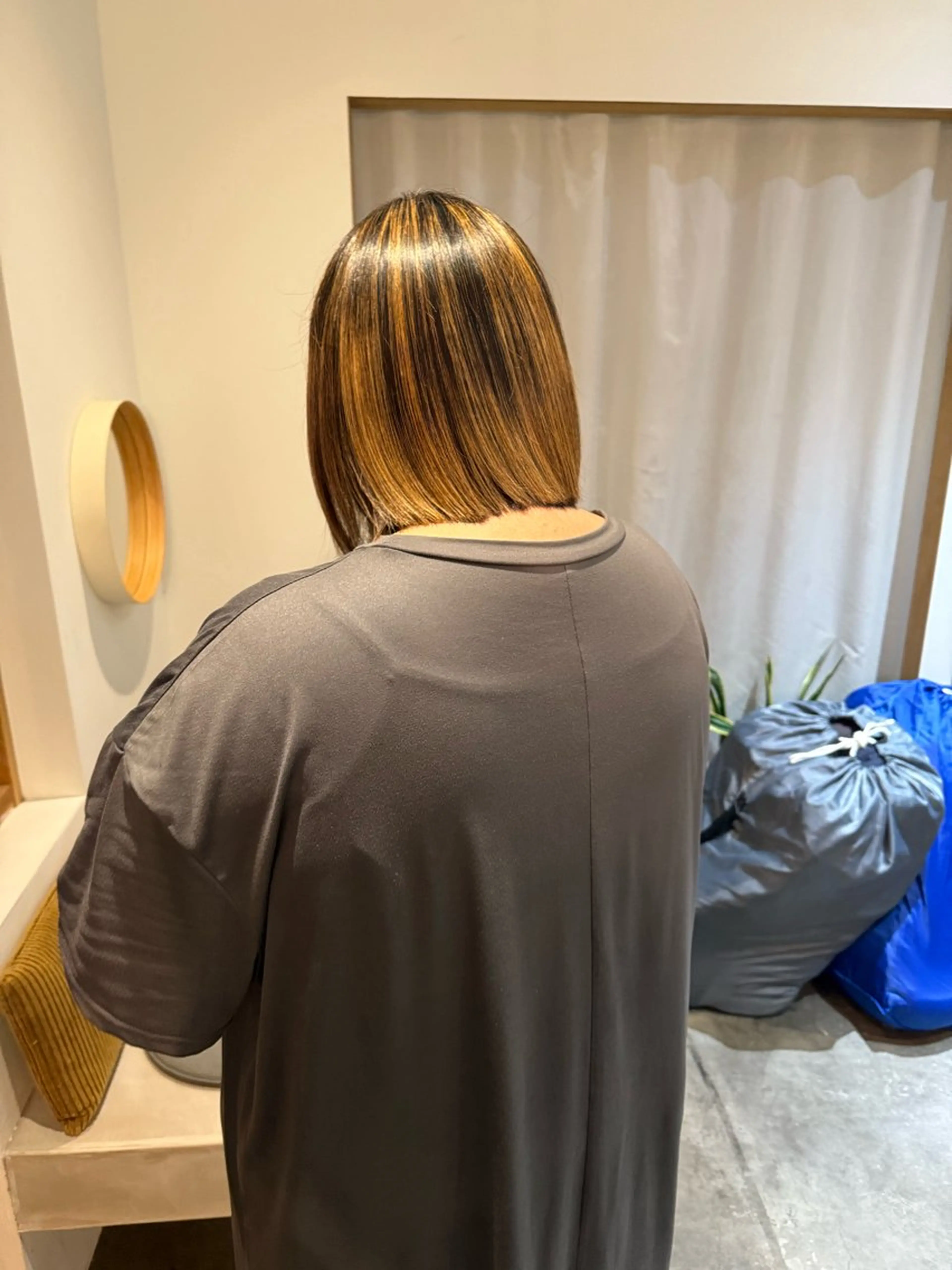 ミディアム 縮毛矯正 MINAMI🩰鎌倉 /ブリーチ・ボブのヘアスタイル