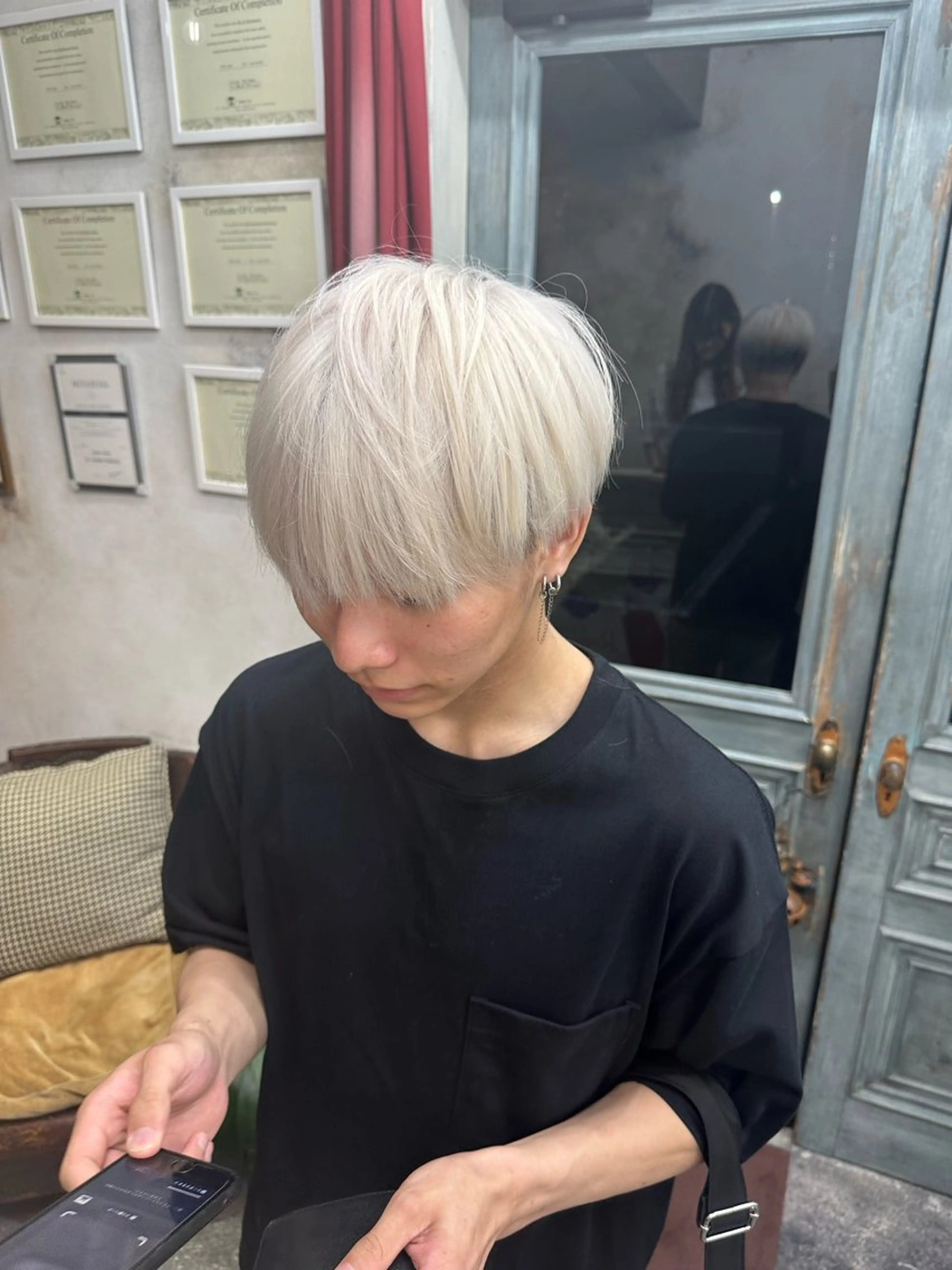 ショート カラー marie-anne 浜松元目店のヘアスタイル