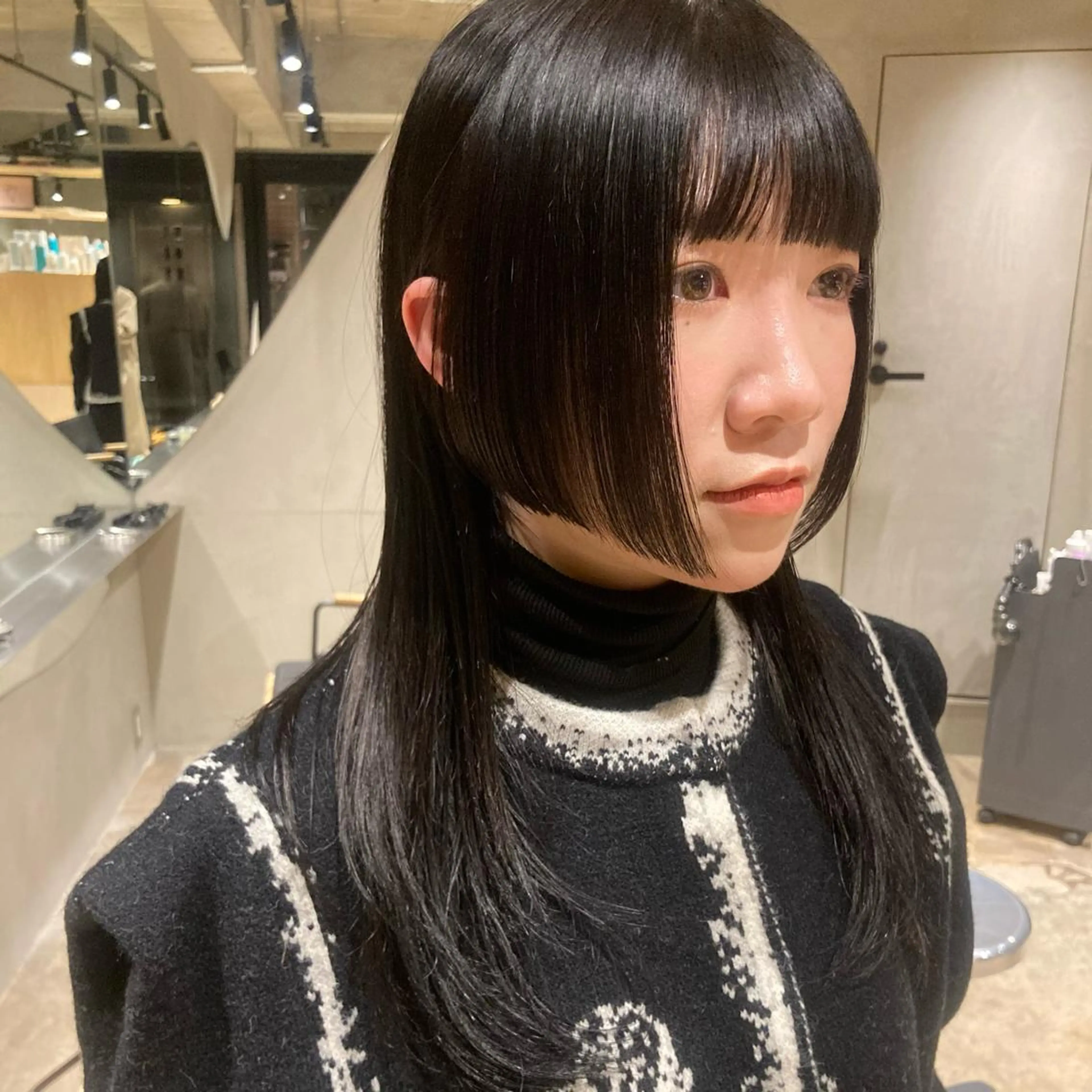 セミロング ショートボブ セミロングパーマ アッシュ パープルカラー イエローカラー カット 🌈圧倒的デザイン力 内井省吾のヘアスタイル