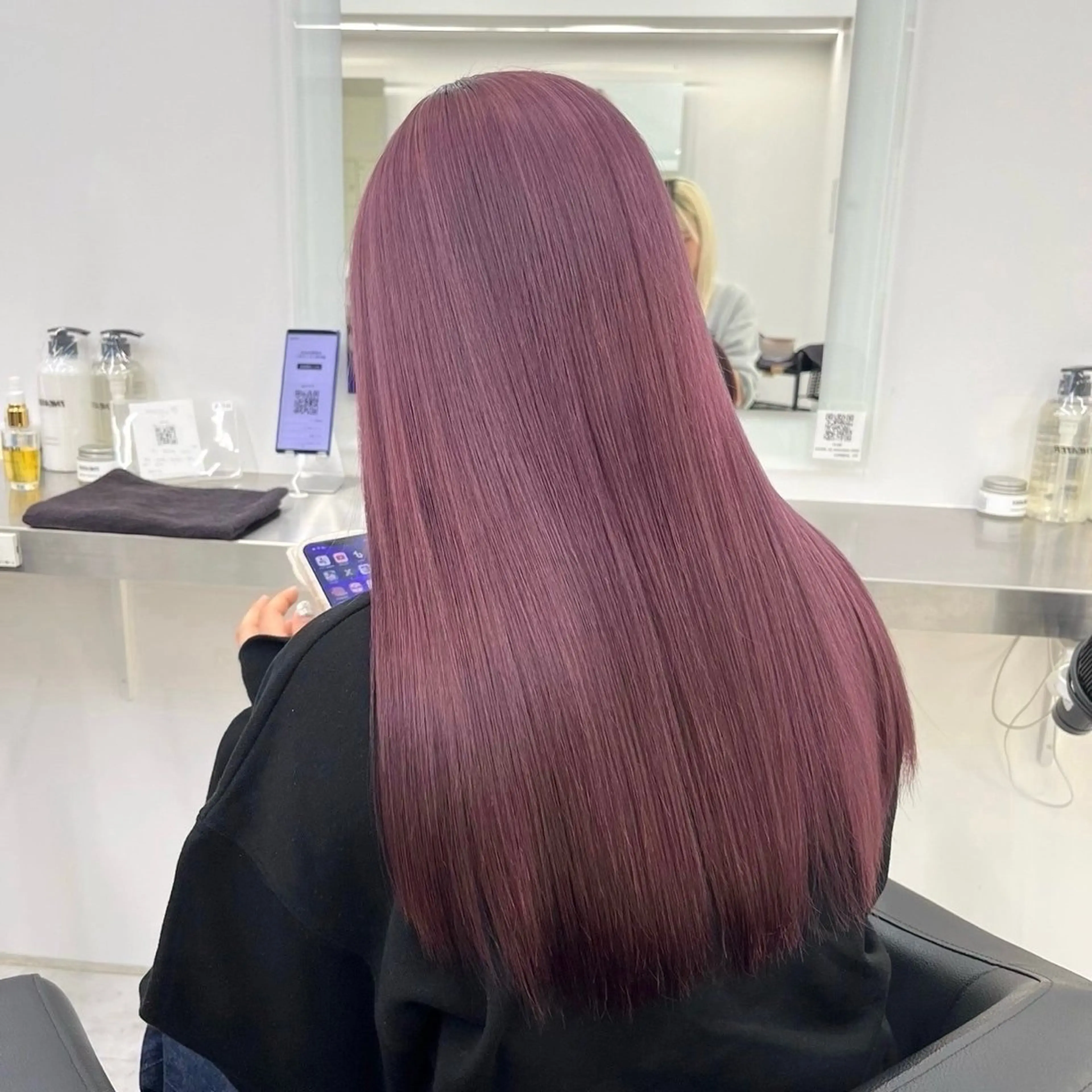 ロング カラー ヘアカラー 大人っぽ韓国🤍ブリ ーチ/mitsukiのヘアスタイル