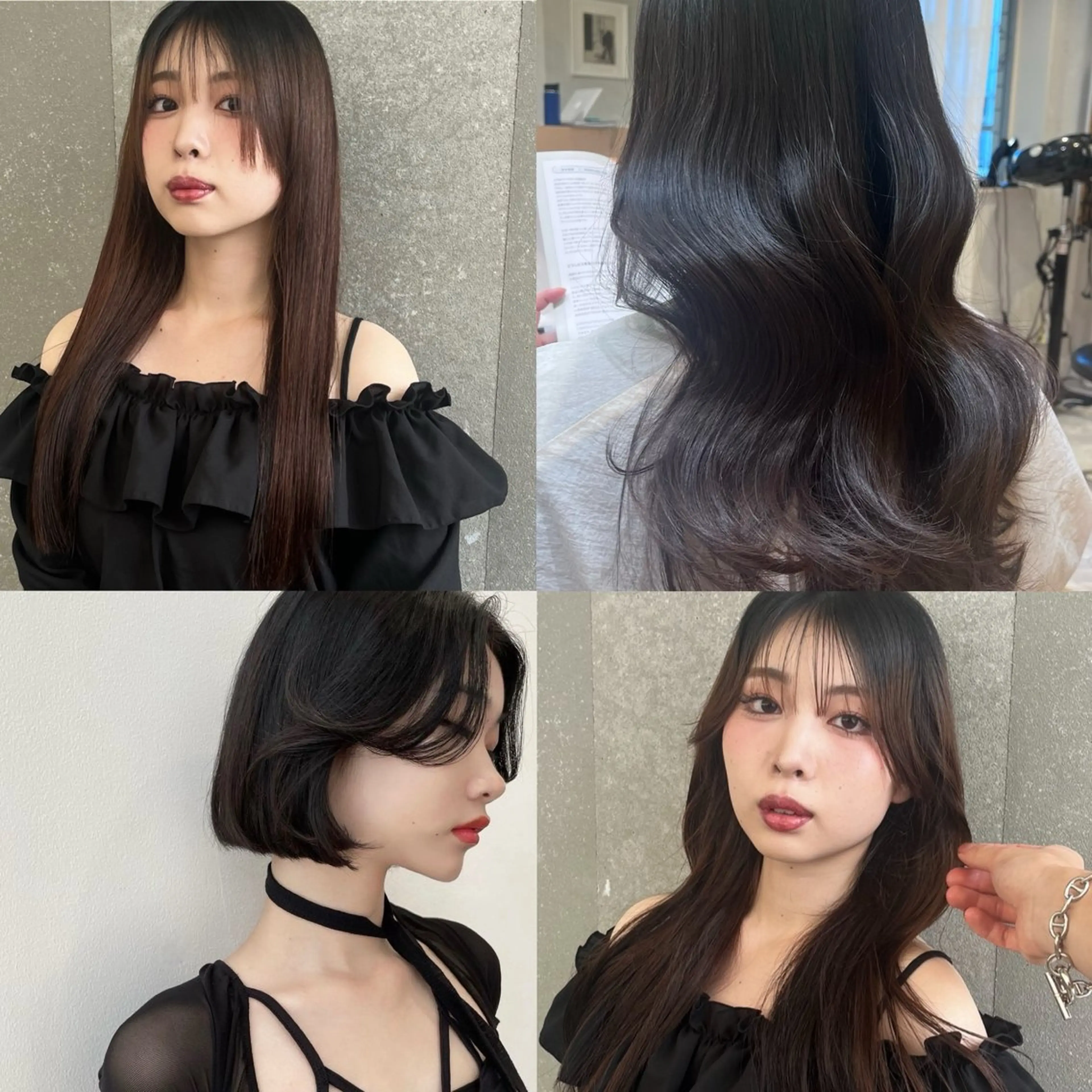 ミディアム 山崎/ボブ縮毛矯正 レイヤー髪質改善のヘアスタイル