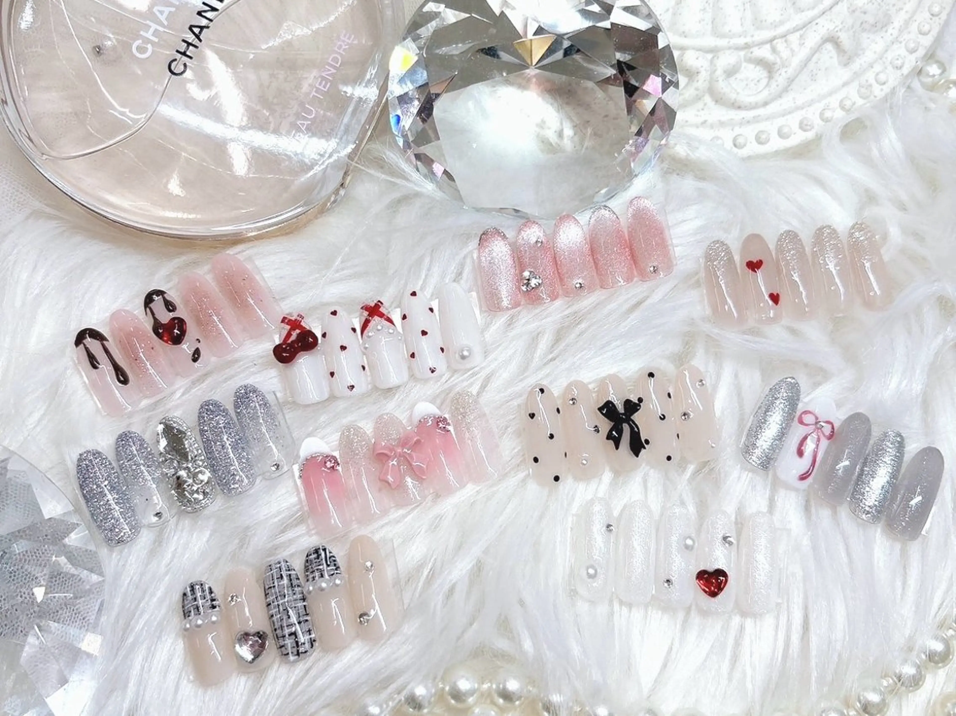 ロング ハンドネイル Nailsalon Angeのネイルデザイン