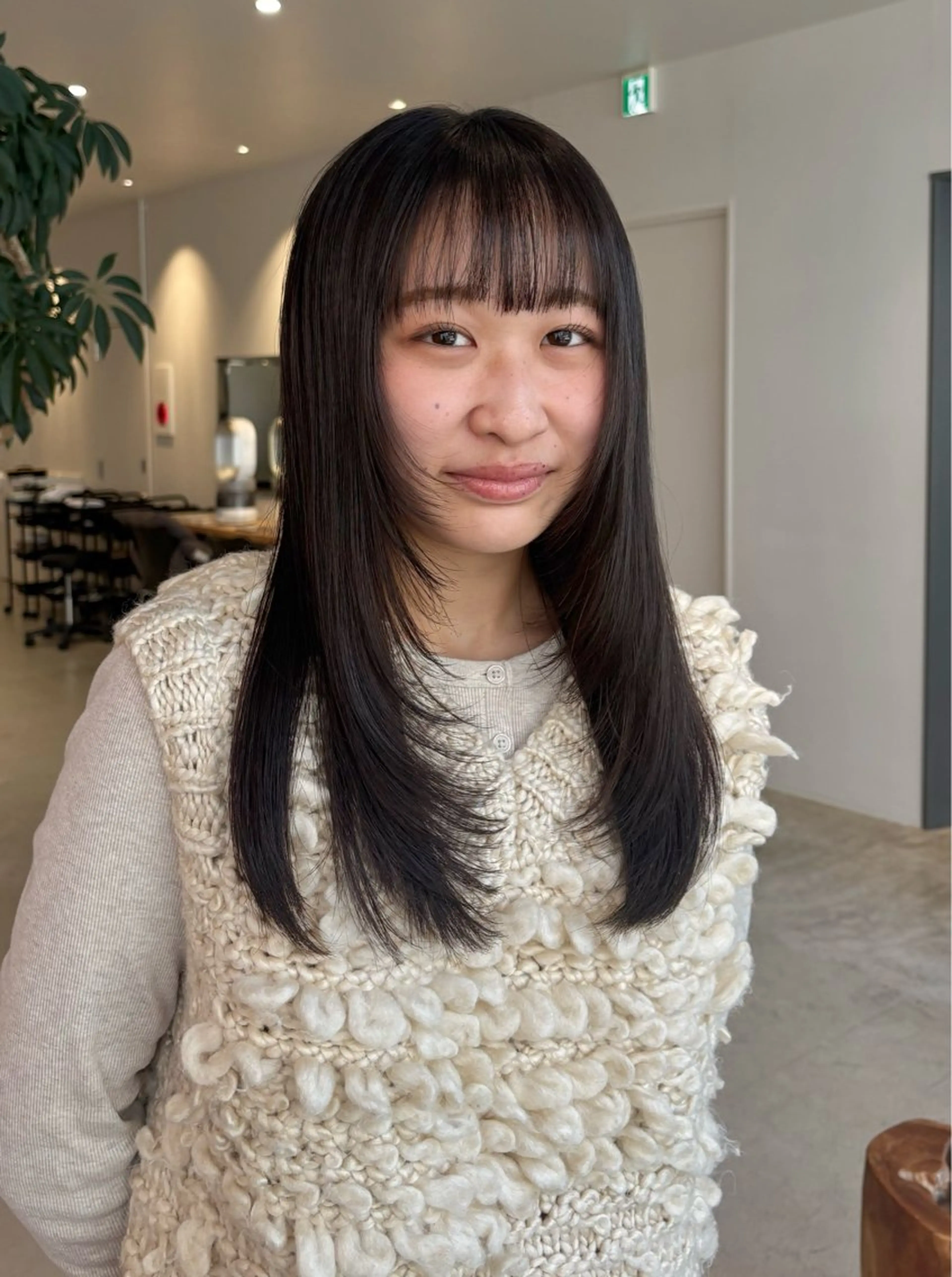 セミロング レイヤーカット 京都烏丸/スズキ ノエのヘアスタイル