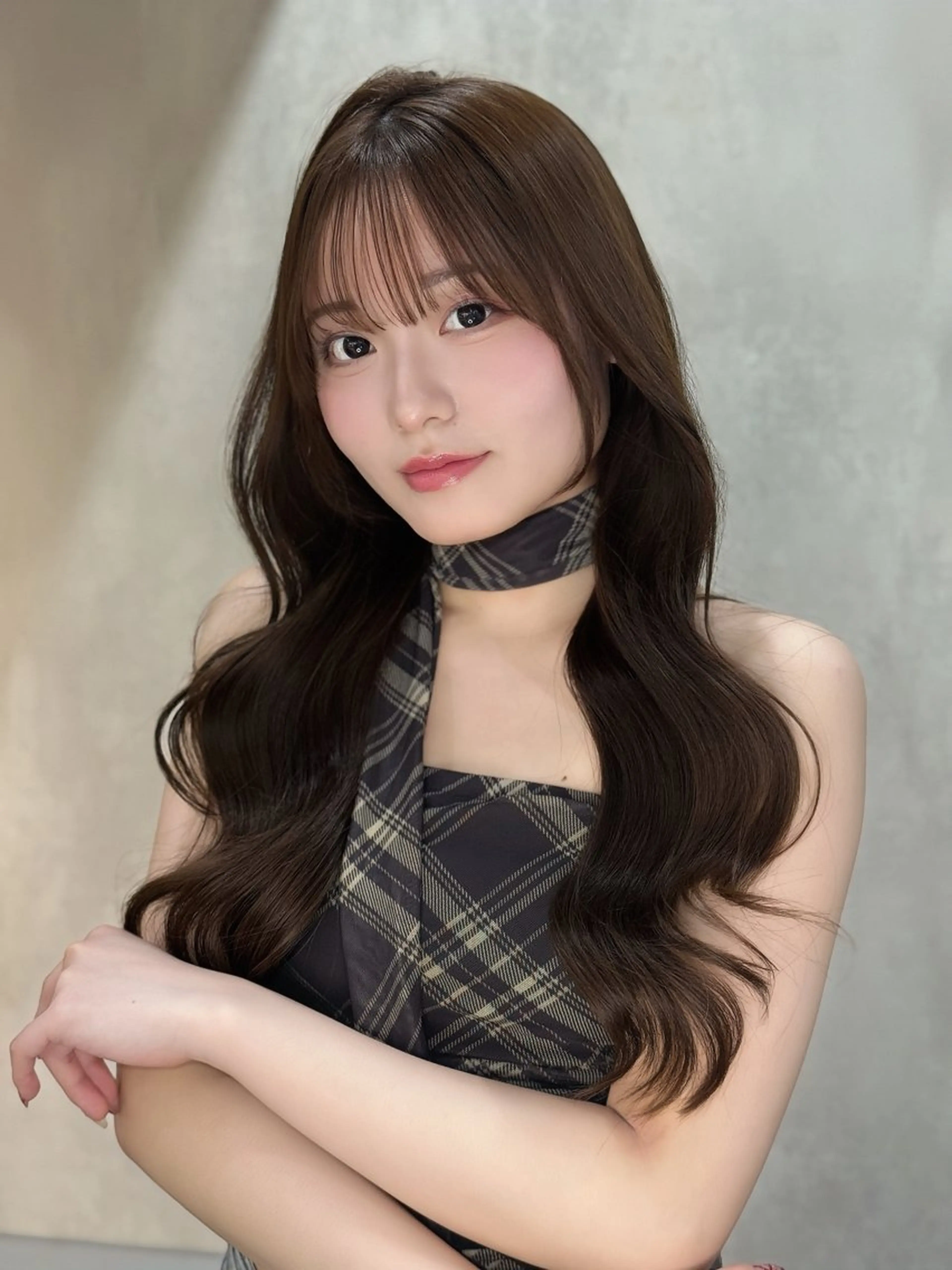 ロング カット ヘアカラー トリートメント 韓国レイヤー× 艶髪 池袋/ハナ🌷のヘアスタイル