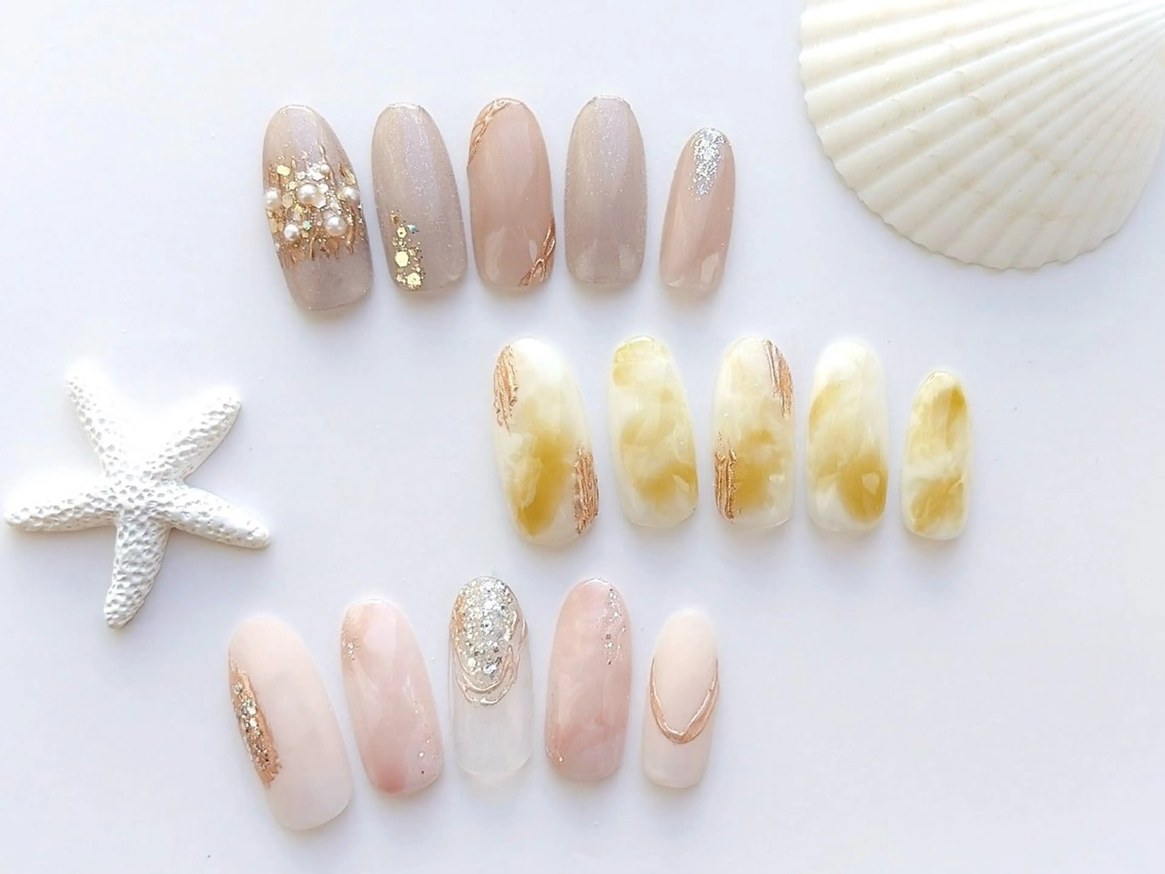 ネイル ニュアンスネイル ハンドネイル NailSalon MAHINAのネイルデザイン