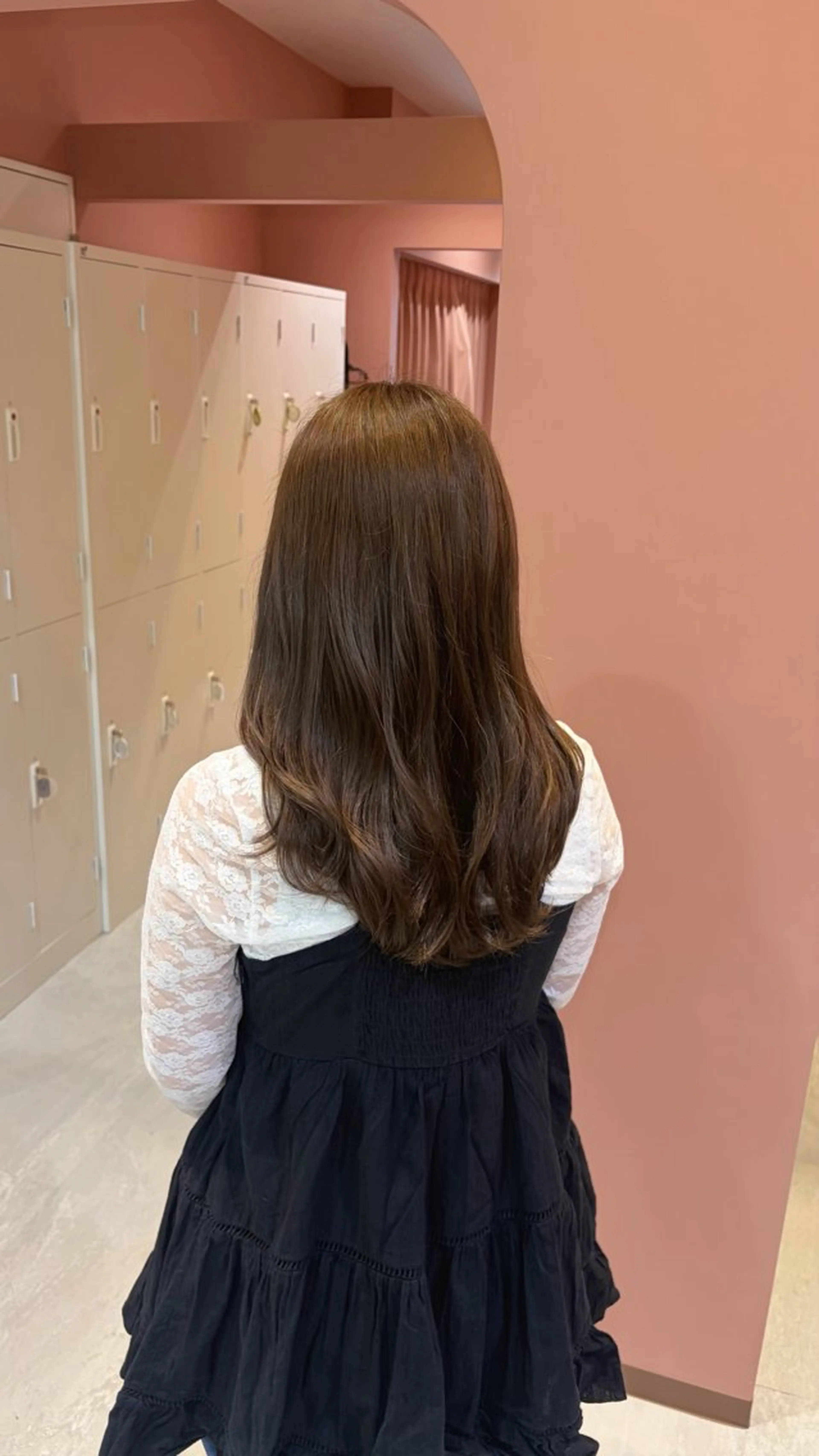 セミロング カラー カット ヘアカラー トリートメント 聖菜/ hina /レイヤー/艶カラーのヘアスタイル