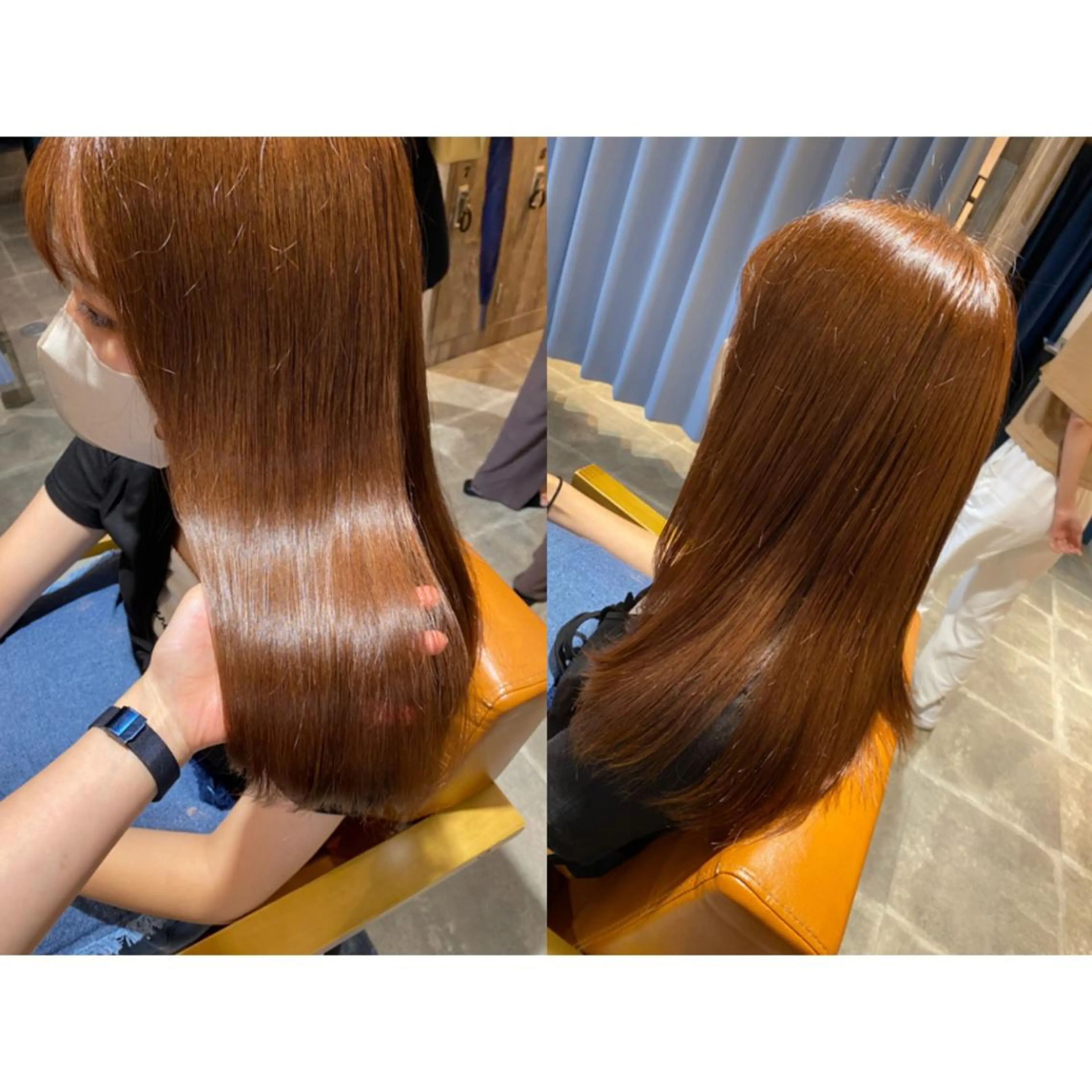 カラー ベージュカラー ブリーチ ブリーチなしカラー オレンジ オレンジベージュ カット ヘアカラー トリートメント 🐻結んで可愛い hair EMI🐻のヘアスタイル